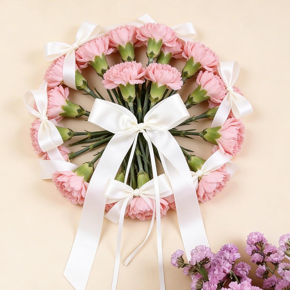 10-Pack Pre-Formed Ribbon Bowls, Multi-Color Options, Perfect for Wedding, Mother's Day, Valentine's Day Decorations, Gift Wrapping, DIY Crafts