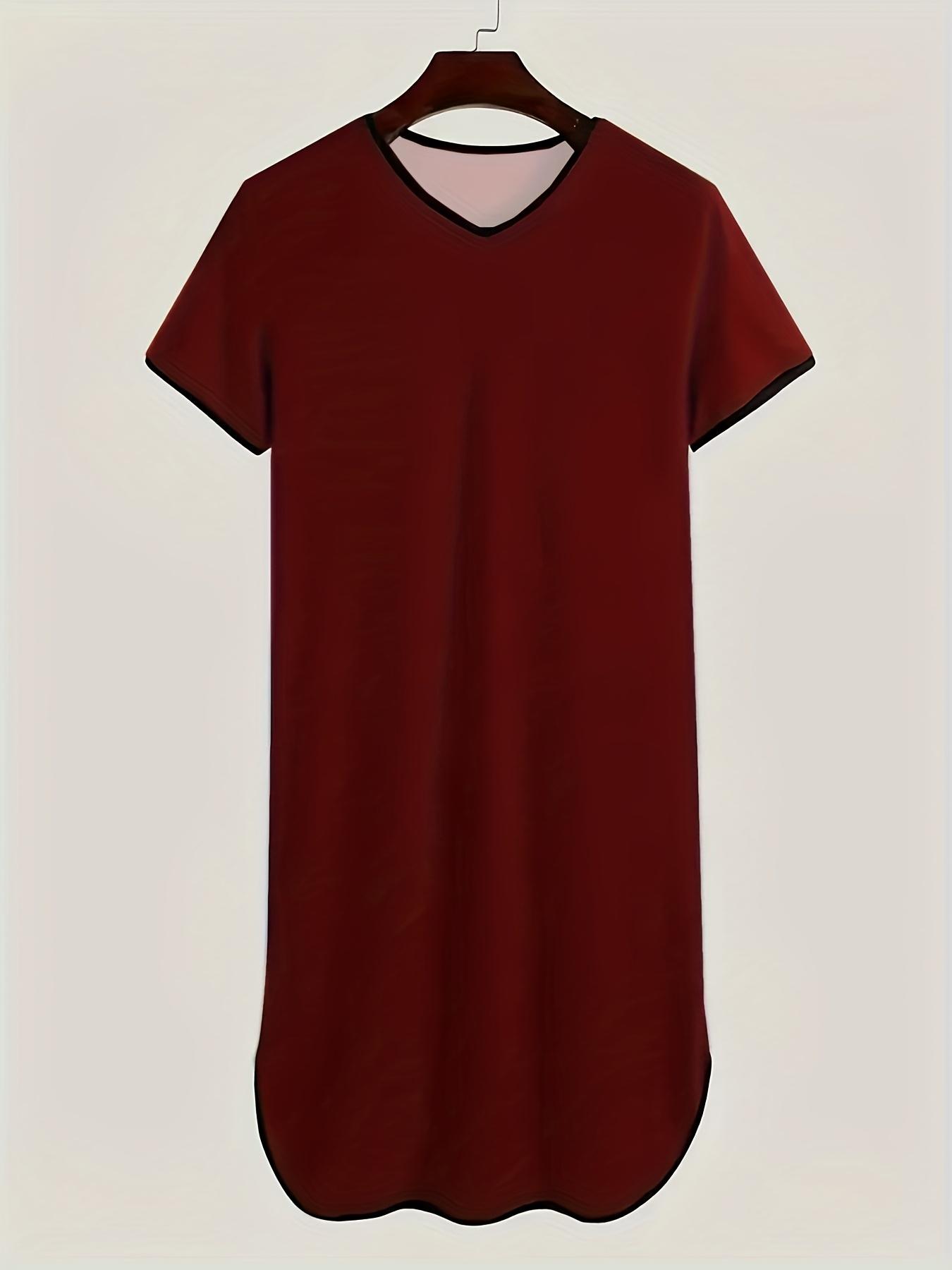 Men's Sleepwear Loungewear Spring Summer Short Sleeve Round Neck Loose Fit Breathable Soft Fabric Casual Home Wear Comfortable Pajamas