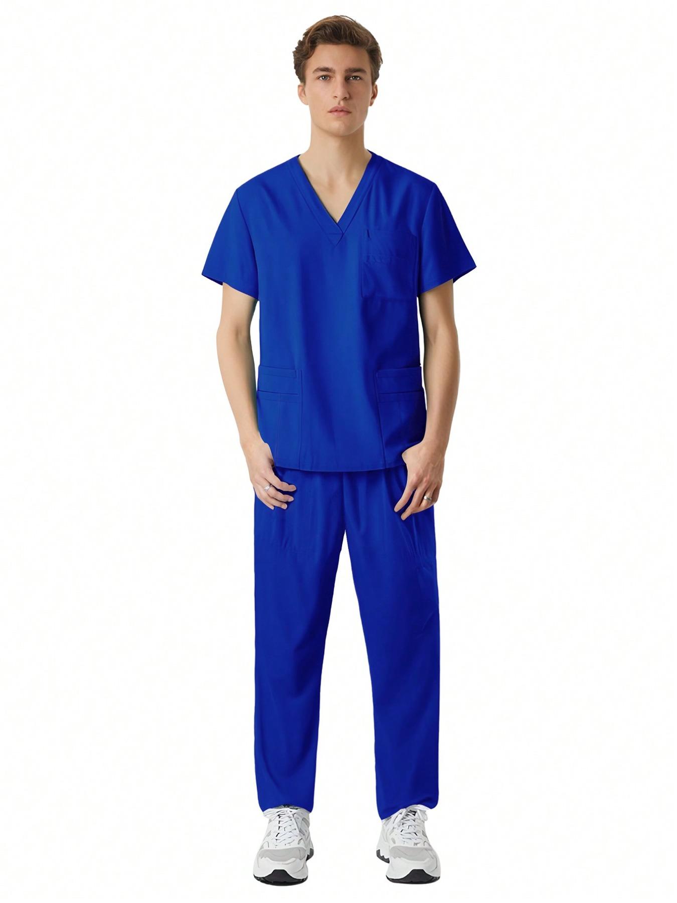 High Quality Professional Workwear Set, Men's SPA Therapist Uniform, Pet Grooming Salon Fashion Comfort Staff Outfit