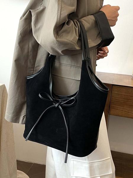 Niche one-shoulder underarm bag, three-dimensional cut bow tie decorative one-shoulder bag, simple commuter handbag, embellished shoulder bag, fashionable and exquisite, versatile and multi-color optional, suitable for daily travel, shopping, etc.