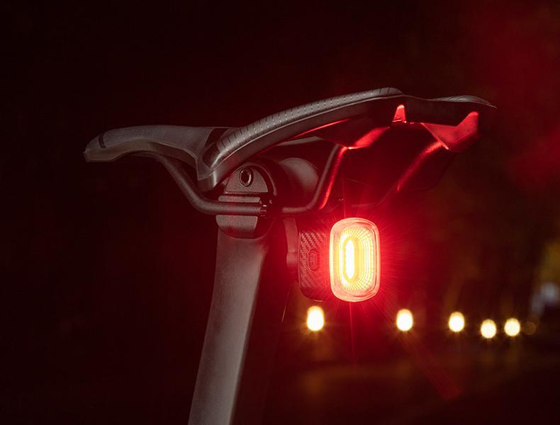 ROCKBROS Bicycle IPX6 Waterproof Taillight Type-C Rechargable Light Smart Auto Brake Sensing LED Rear light Q2S Bike Accessories