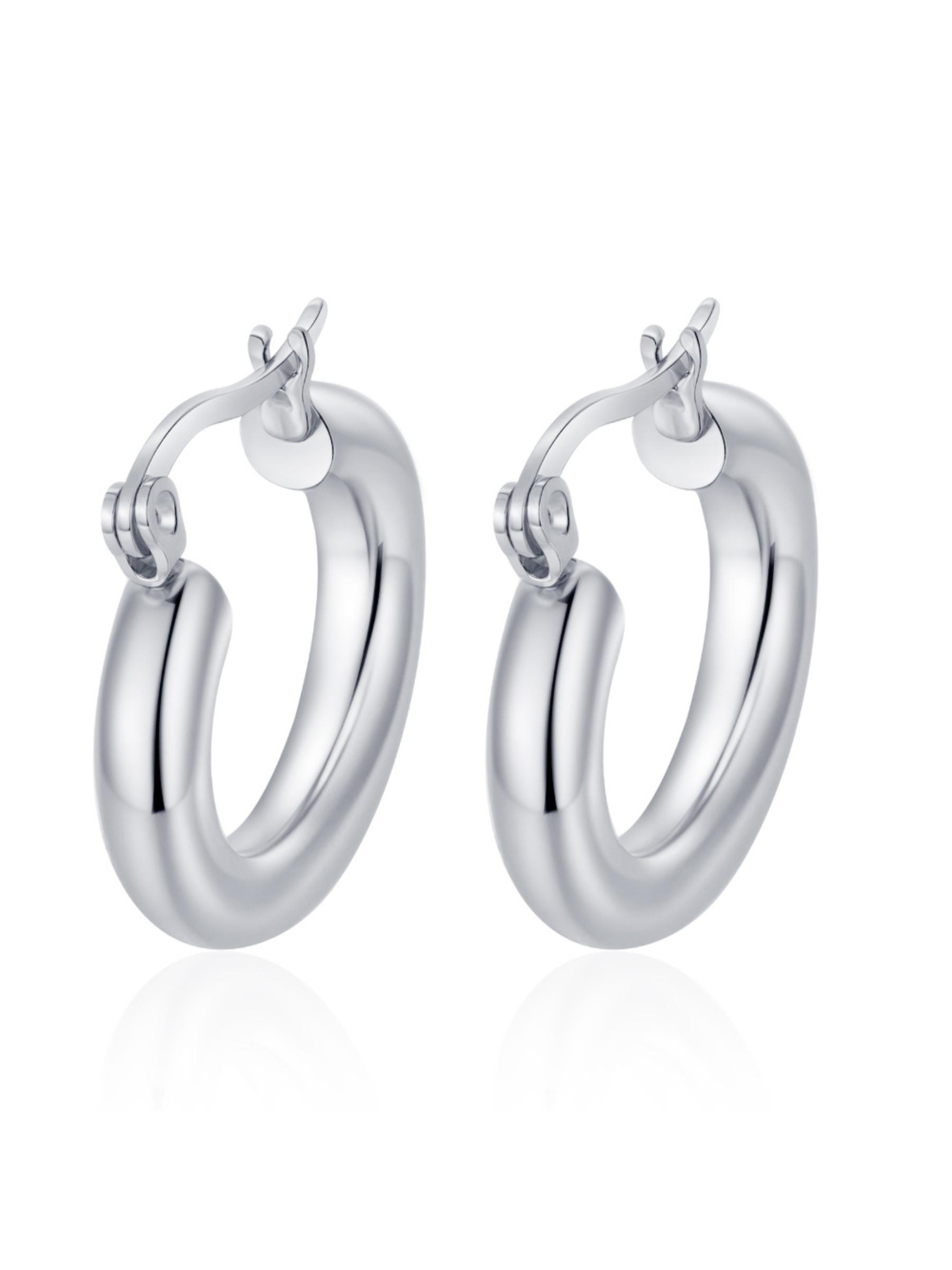 European and American fashion trend stainless steel earrings for women, plated with light luxury and high-end texture, irregular geometric earrings