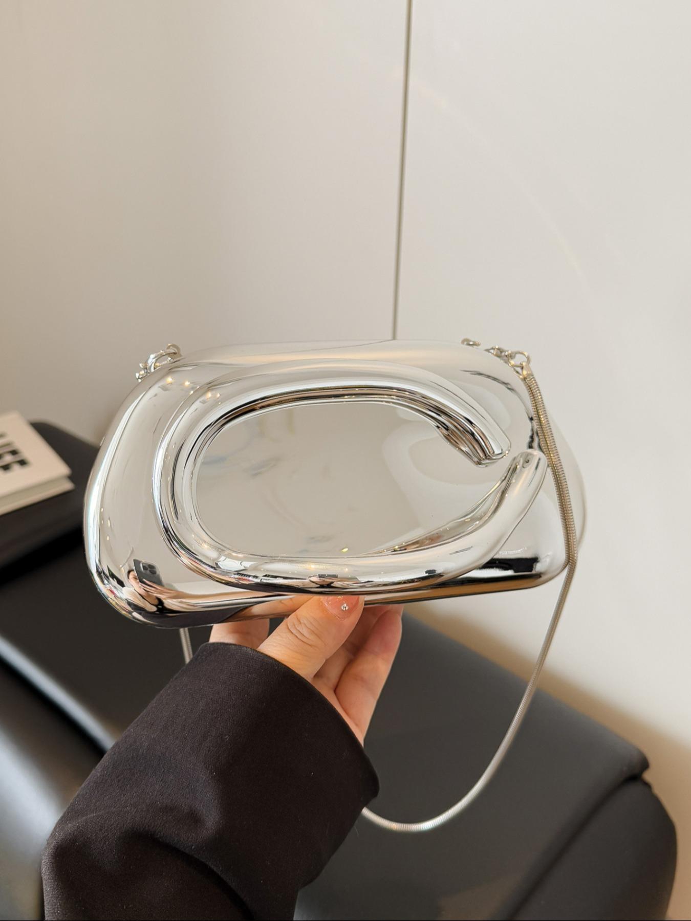 Elegant Women's Chain Strap Evening Bag, Stylish Handbag for Parties, Christmas Gift Shoulder Crossbody Bag, Perfect for Holiday Events, Elegant Bags