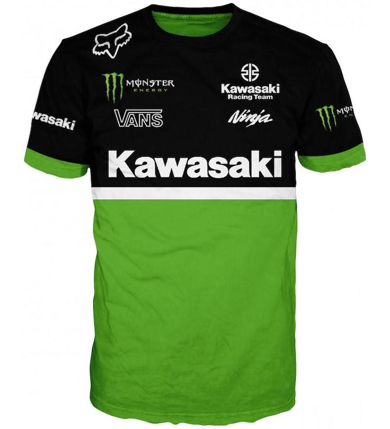 Custom Kawasaki, T-shirt and Long Sleeve – Personalized Motorbike Shirt, Motorcycle Fan Gear, Kawasaki Gift