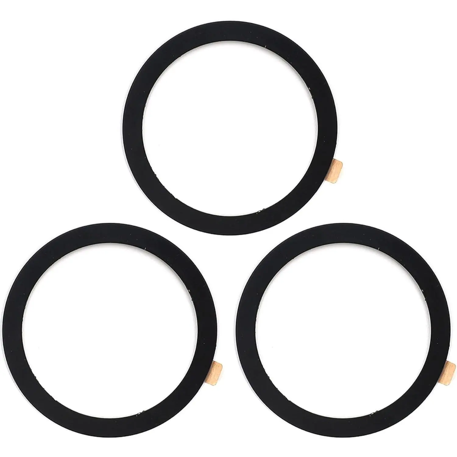 Metal Ring Sticker for  Charger Compatible with //Android  Cellphones,  Mount/Phone Holder Conversion Accessories, 3 count, Black