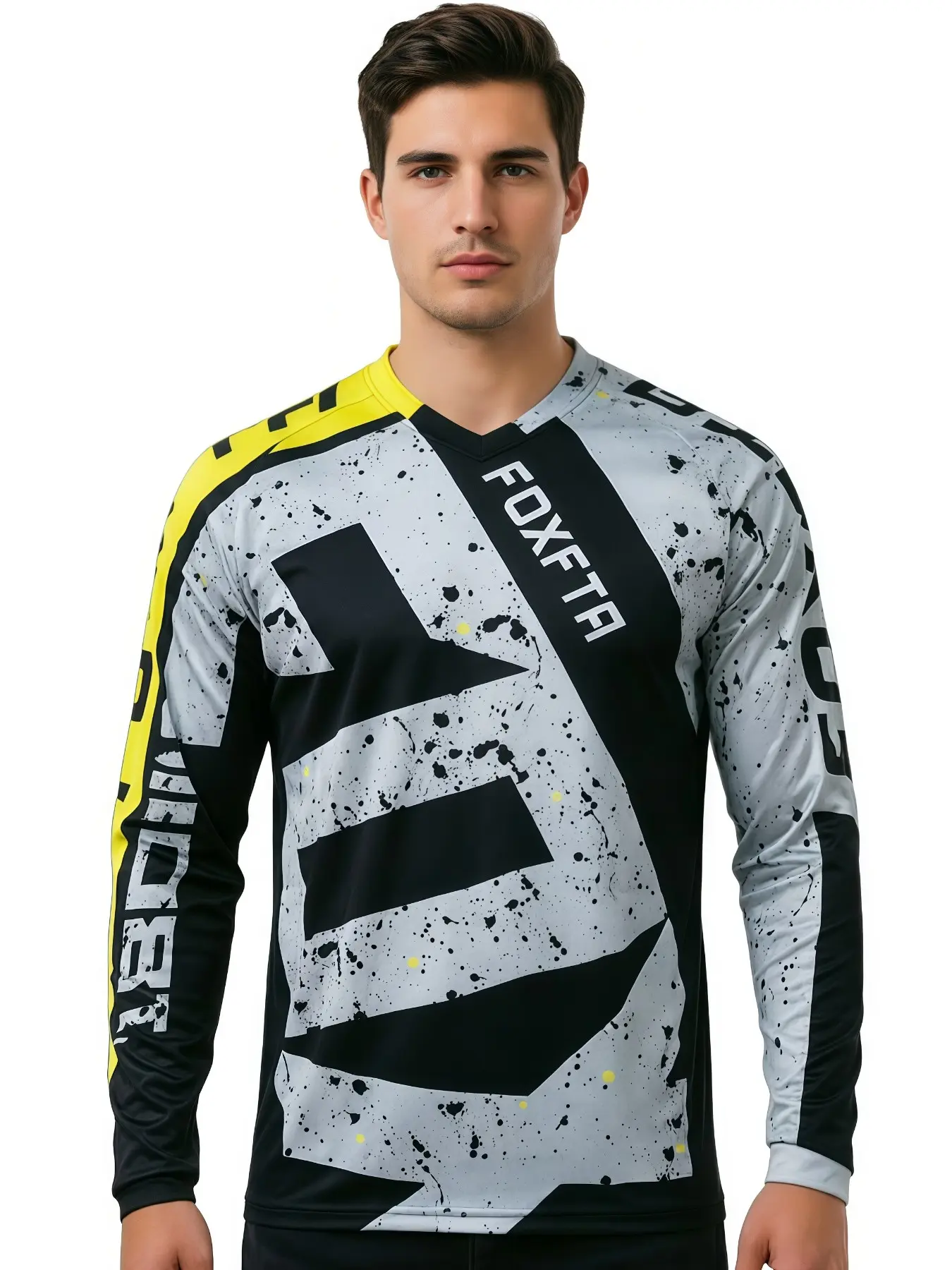 Men's 2026 Long Sleeve Jersey, Fast-Dry Breathable Off-Road DH Downhill, ATV Motorcycle Cycling Sports Wear Racing Athletic Top, Sporty Sports Top, Sports Jersey, Sports Clothing, Apparel Jersey