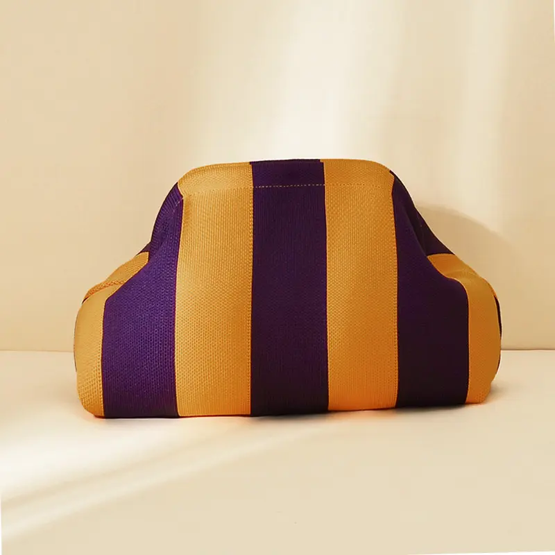 Thick Stripes [Dark Purple + Yellow]