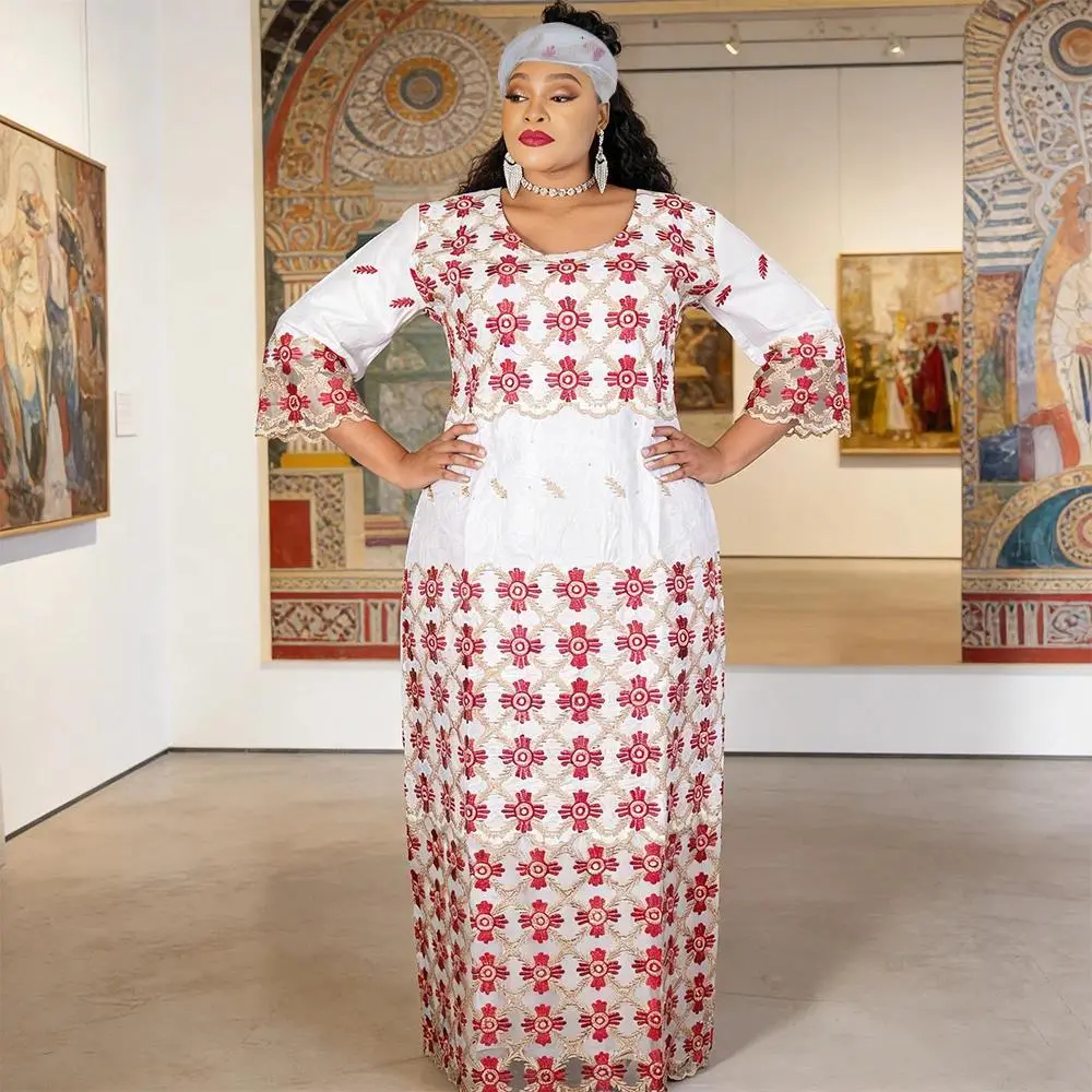 African Dresses for Women Traditional Africa Clothing Dashiki Ankara Bazin Gown Abayas Robe Muslim Kaftan Maxi Long Dress 2026