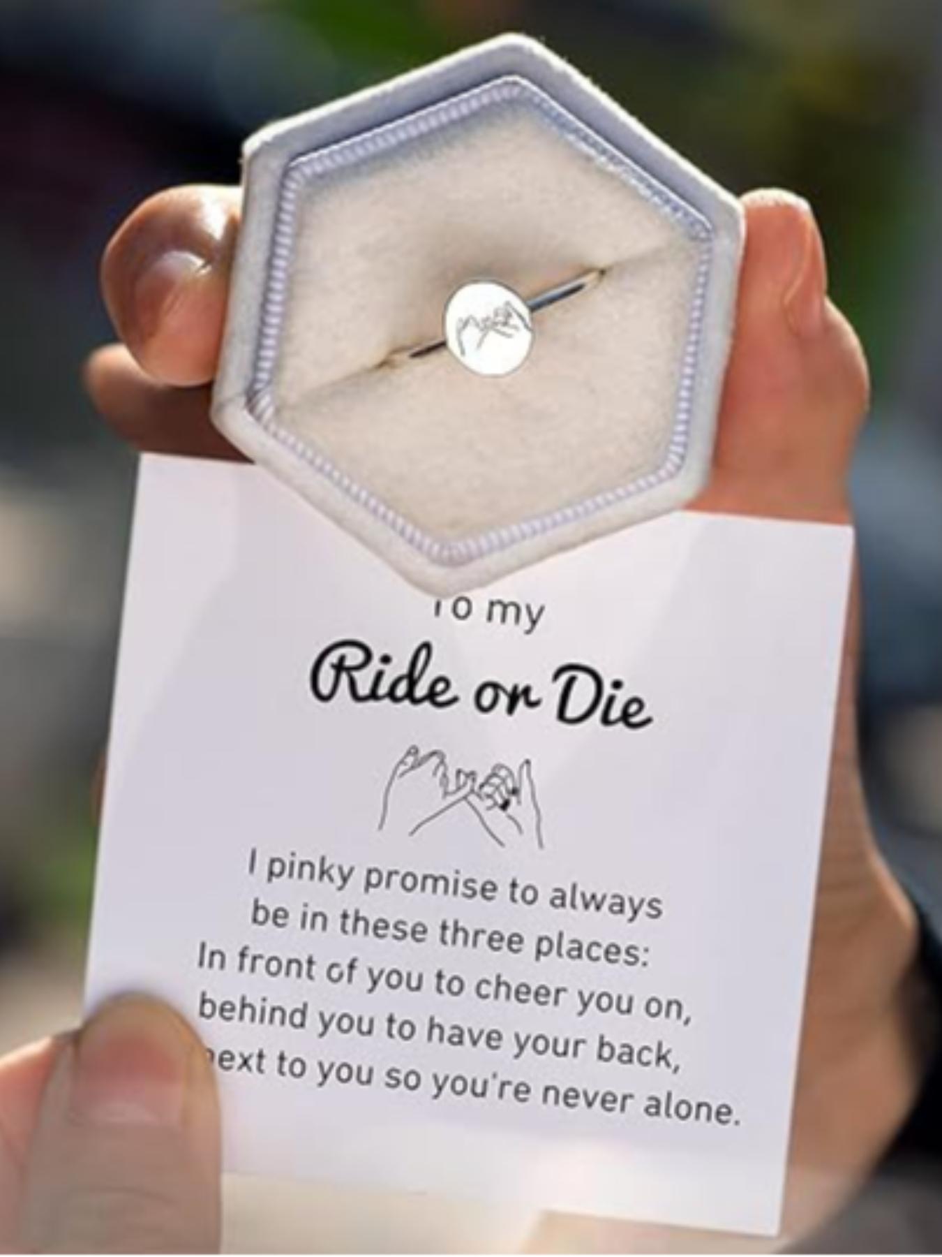 S925 Sterling Silver Cute Hand Gesture Design Spellbound Ring, Fashion Accessories for Women & Girls, Trendy All-match & Exquisite Jewelry for Birthday Gift