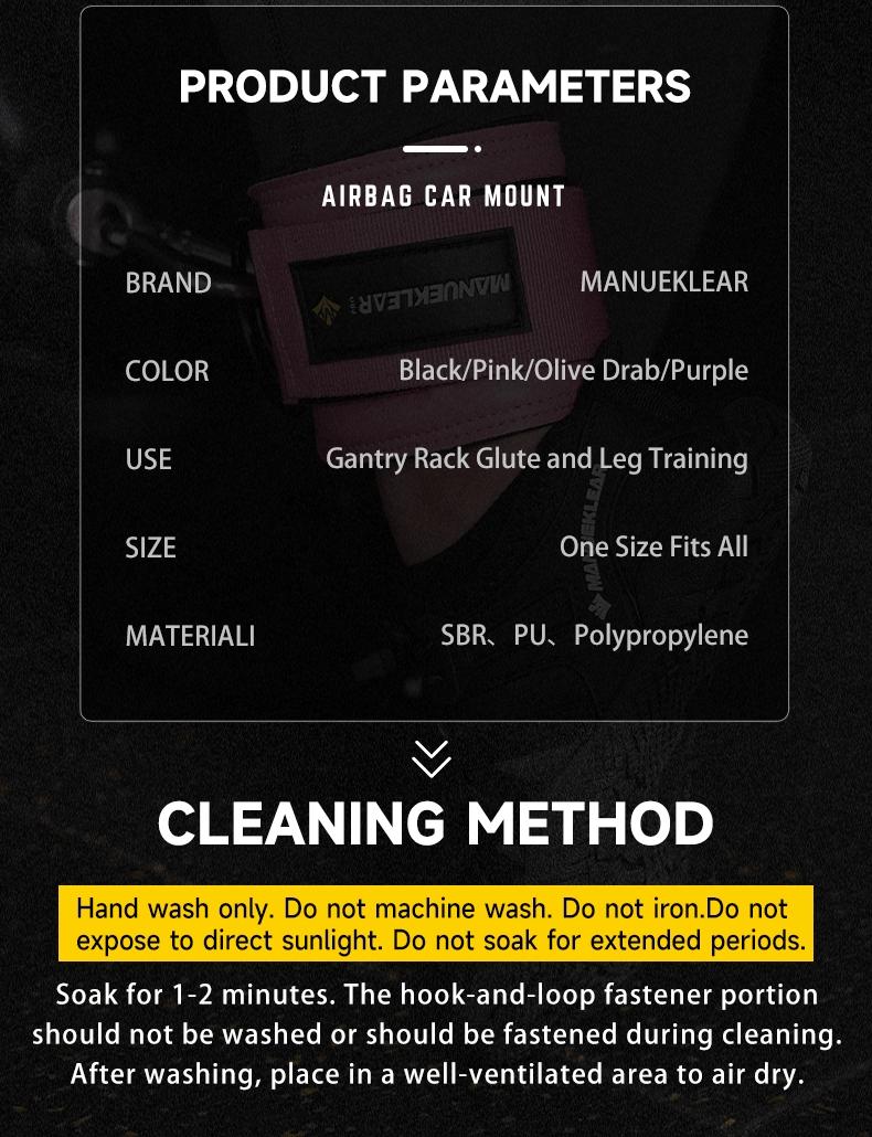 Manueklear Fitness Ankle & Wrist Strap, 6mm Sbr Cushion, Velcro Double Buckles, Universal for Ankle Wrist Thigh, Comfortable for Workout Gym Training