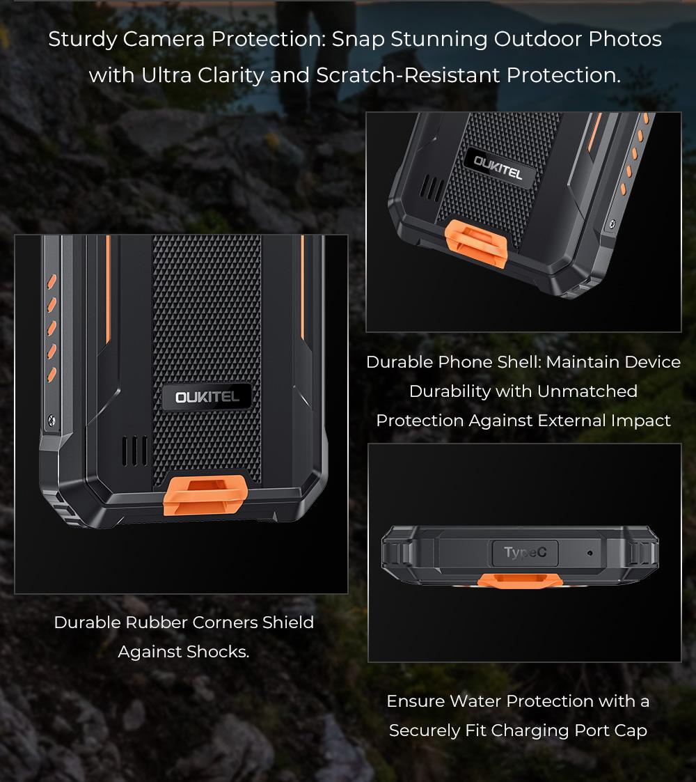 OUKITEL G1 Rugged Smartphone Unlocked, 24GB RAM + 256GB ROM (1TB