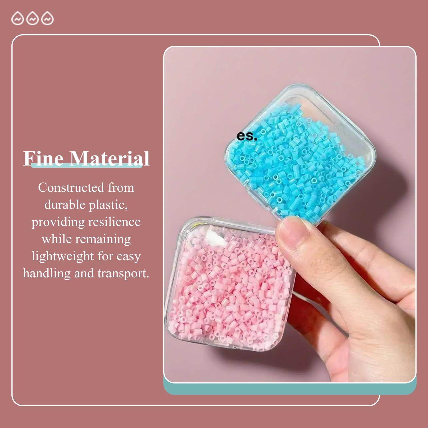 Transparent Plastic Storage Box, 30 Grid Small Square Case, Bead Accessories Organizer, Bead Storage Containers, Nail Jewelry Decorations Holder, Miscellaneous Set, Compartment