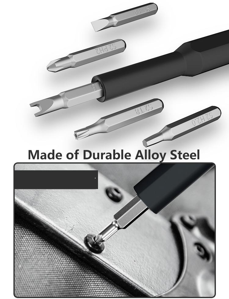 Compact 25‑in‑1 mini screwdriver repair kit – includes Torx bits, great for DIY, tech fixes & gift giving🔧