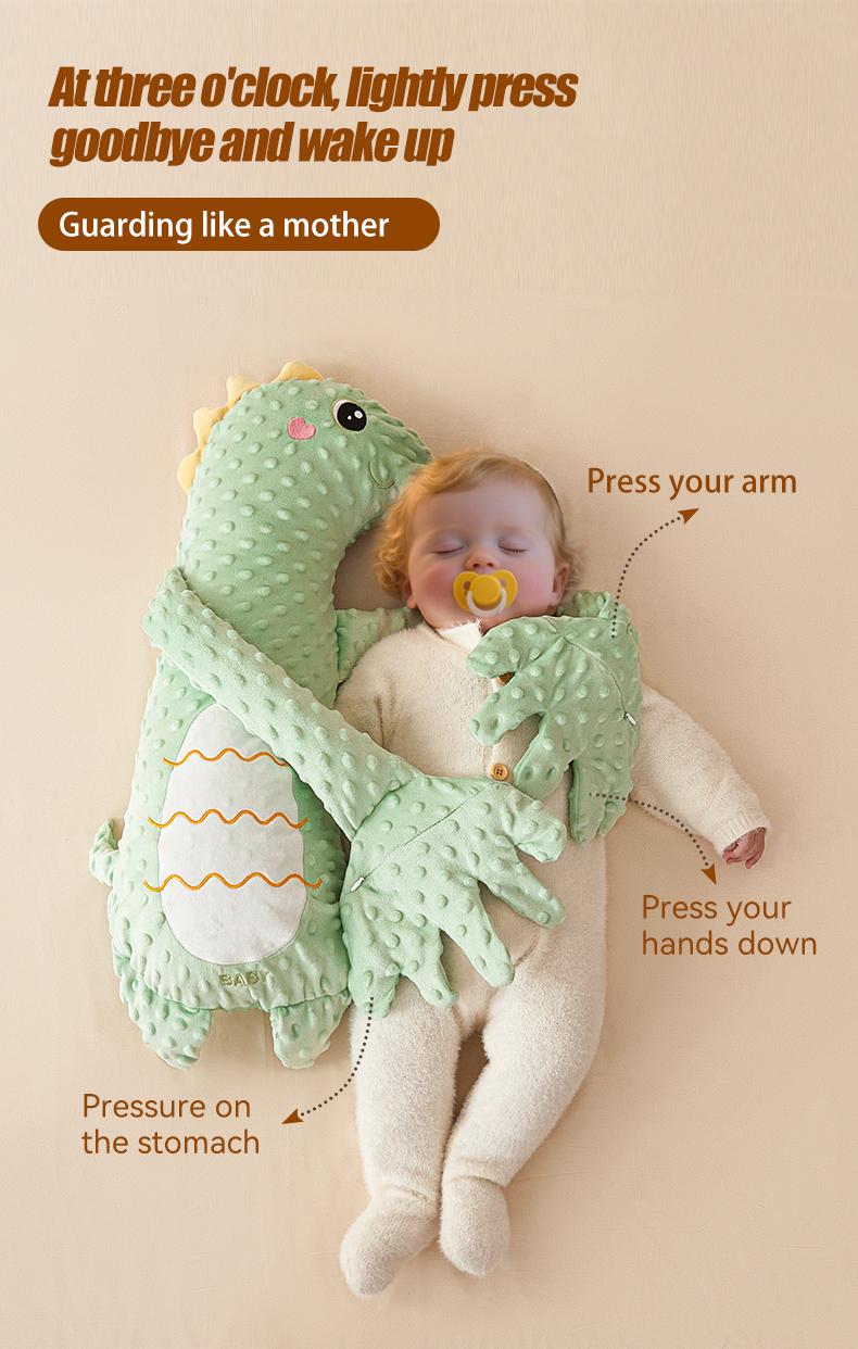 Baby Sleeping Pillow Big White Goose Patting Soother Animals Shaped Sleep Aid Calming Companion for Bedtime