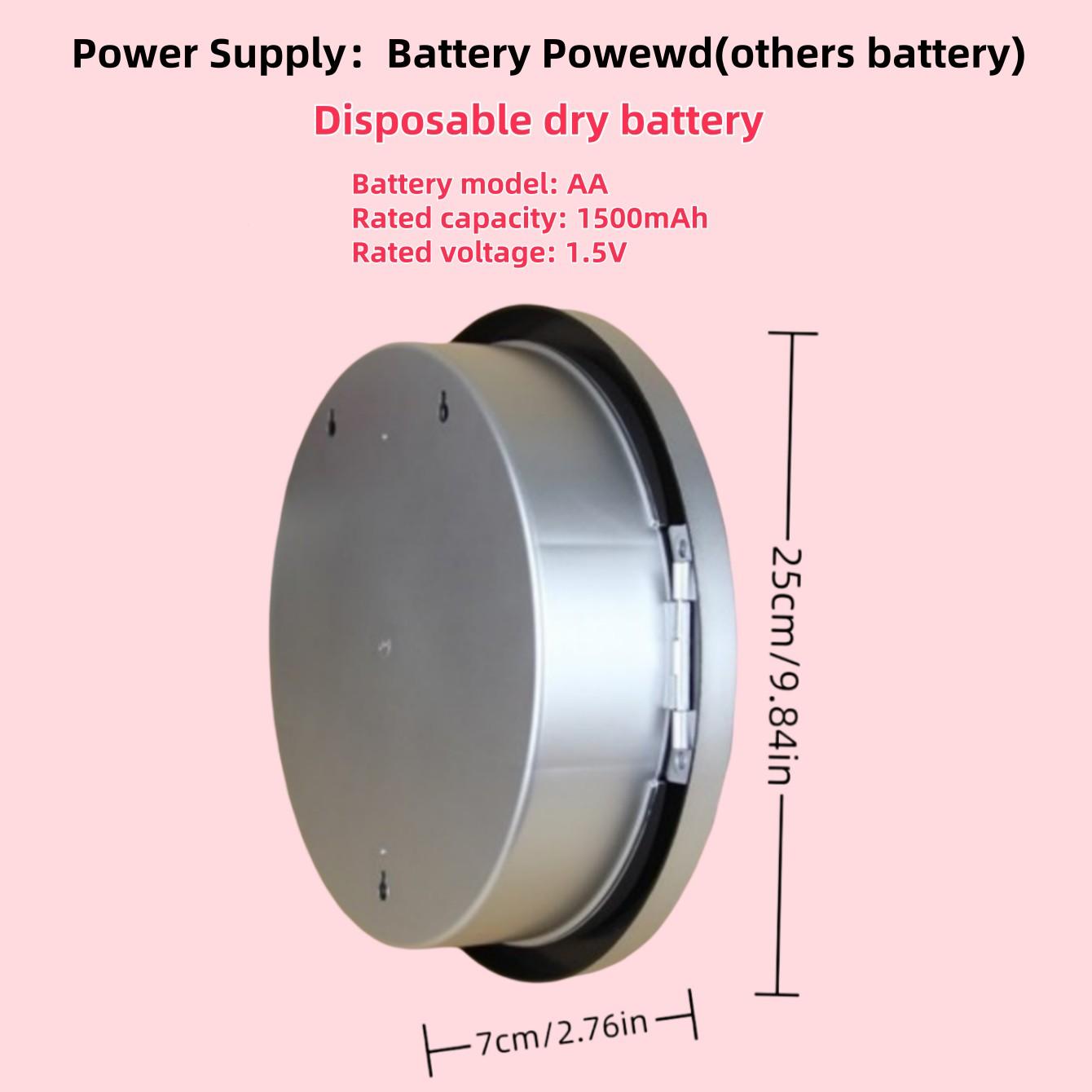 Vintage Wall Clock with Hidden Storage, Silent Battery-Powered Decorative Clock, Secure Jewelry Box for Living Room