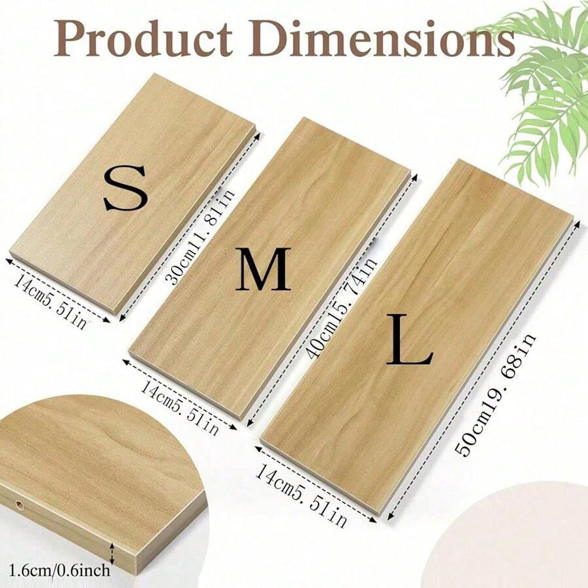 Three-Piece Wall-Mounted Floating Shelf Set, 30cm 40cm 50cm, Book Holder, Home Decor Storage Rack, Modern Design Organizer Three-Piece Wall-Mounted Floating Shelf Set, 30cm 40cm 50cm, Book Holder, Home Decor Storage Rack, Modern Design Organizer