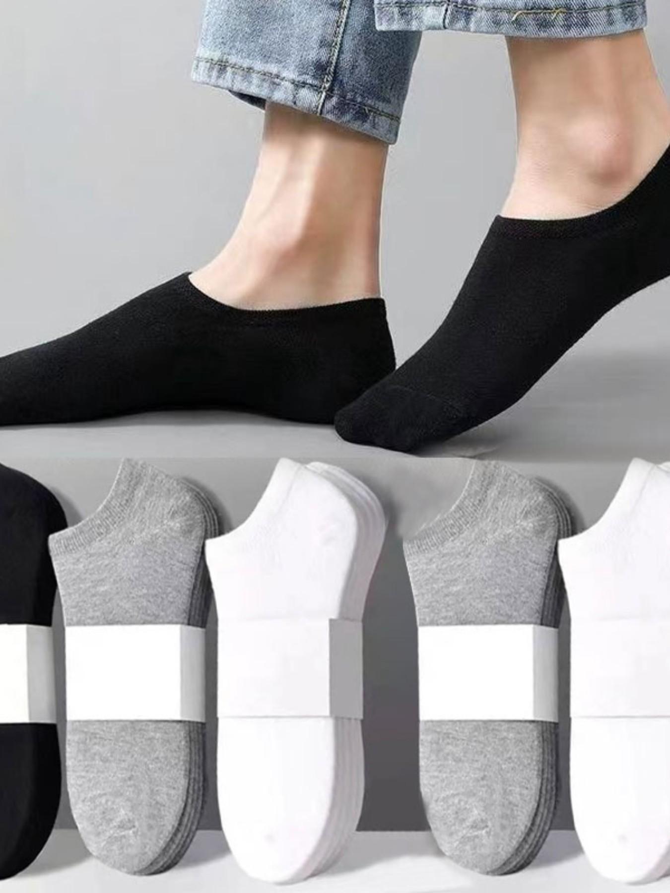 10 Pairs Spring Summer Minimalist Sweat-Wicking Antibacterial Socks Set, Casual Short Socks, Lightweight Comfortable Anti-Odor Non-Slip