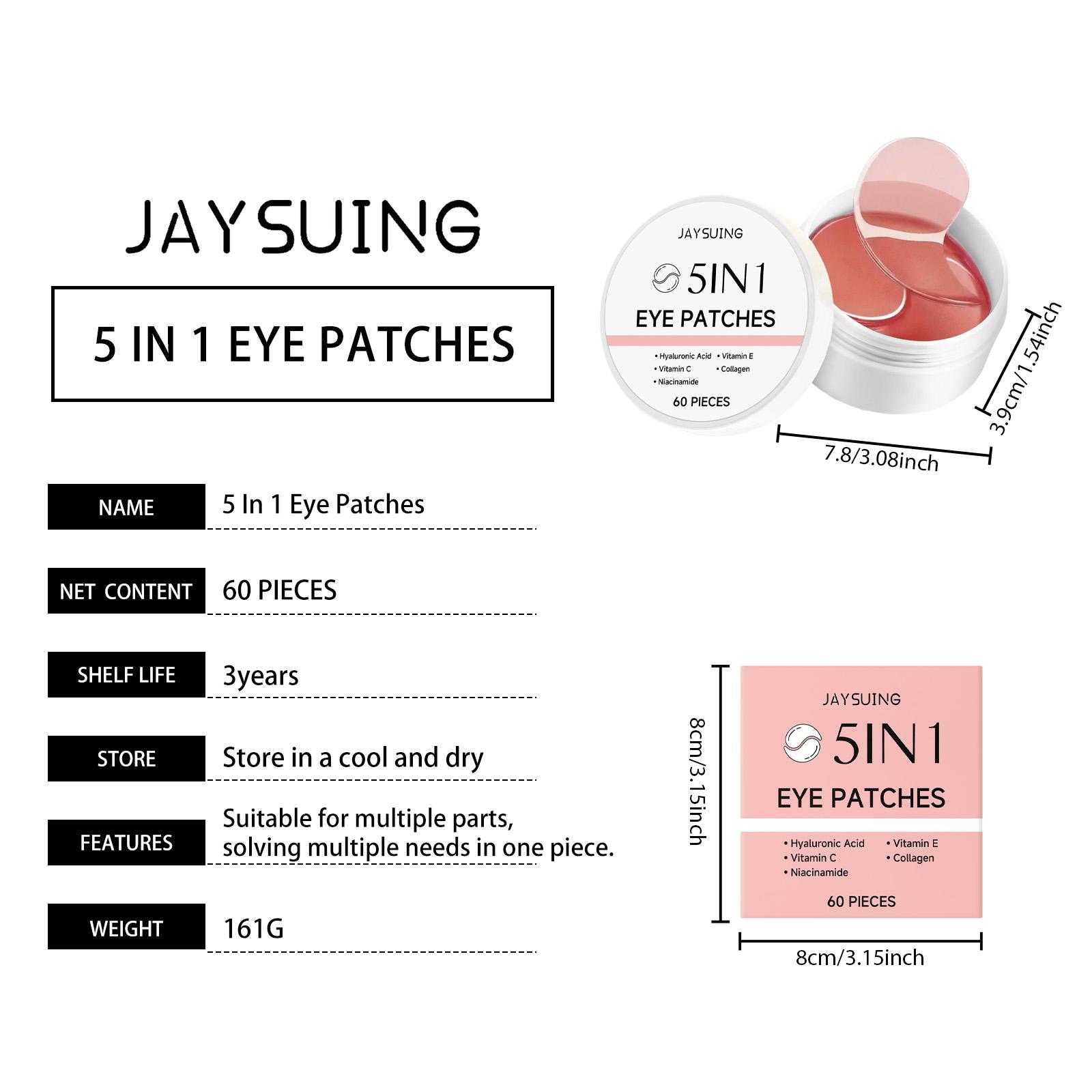 [NEW] The Peptide Collagen Hydrogel Eye Patch 60 Patches Reduce Puffiness Hydrate Under-Eye Bags in 10 Minutes