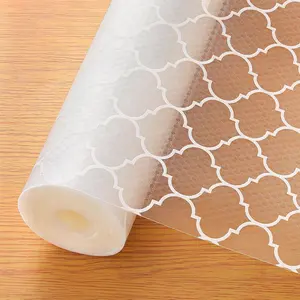 Cooyes Shelf Liner for Kitchen Cabinets – Non-Adhesive Waterproof Drawer Liner – Durable EVA Material Easy-to-Cut Shelf Paper for Refrigerator, Cupboard, Dresser with Modern Pattern (17.7"W x 78.7"L)