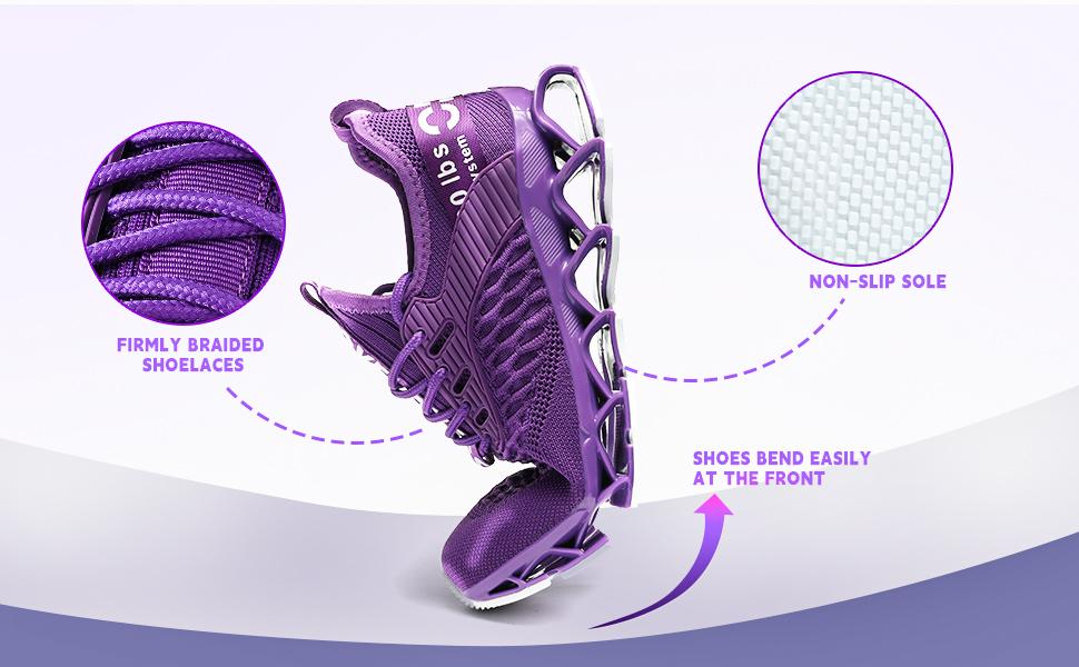 Women's Fashion Lace-up Low Top Slip on Blade Sneakers for Daily Wear,Casual Comfortable Walking Shoes, Knit Lightweight Breathable Sports Running Shoes,for Gym Treadmill Wear,Gift for Wife, Girl Friend