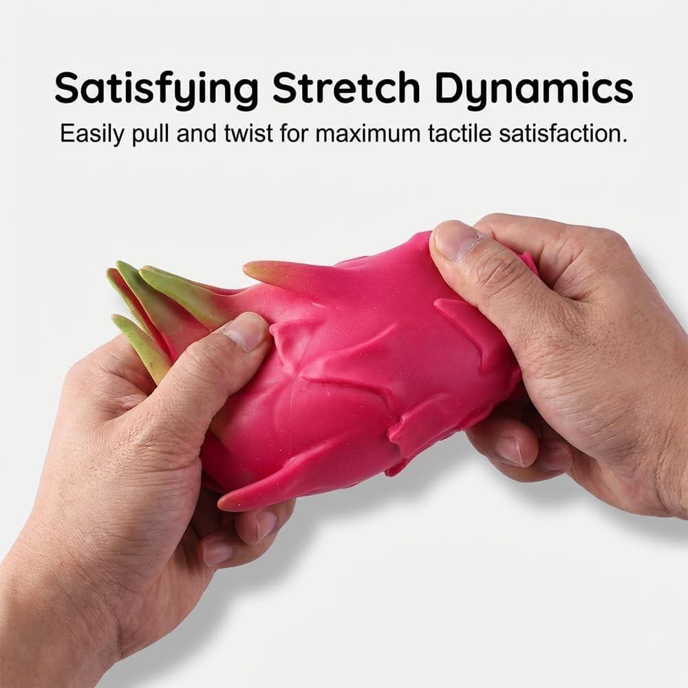 2PCS Cute Strawberry Squeeze Toys, Dragon Fruit Squishy, Strawberry Squishy, Rebounding Sensory, Upgrade Fruit Squishies, Realistic Strawberry Stress Ball, Stress Relief for Office Workers、Anxiety Relief、Focus Improvement、Desktop Decoration