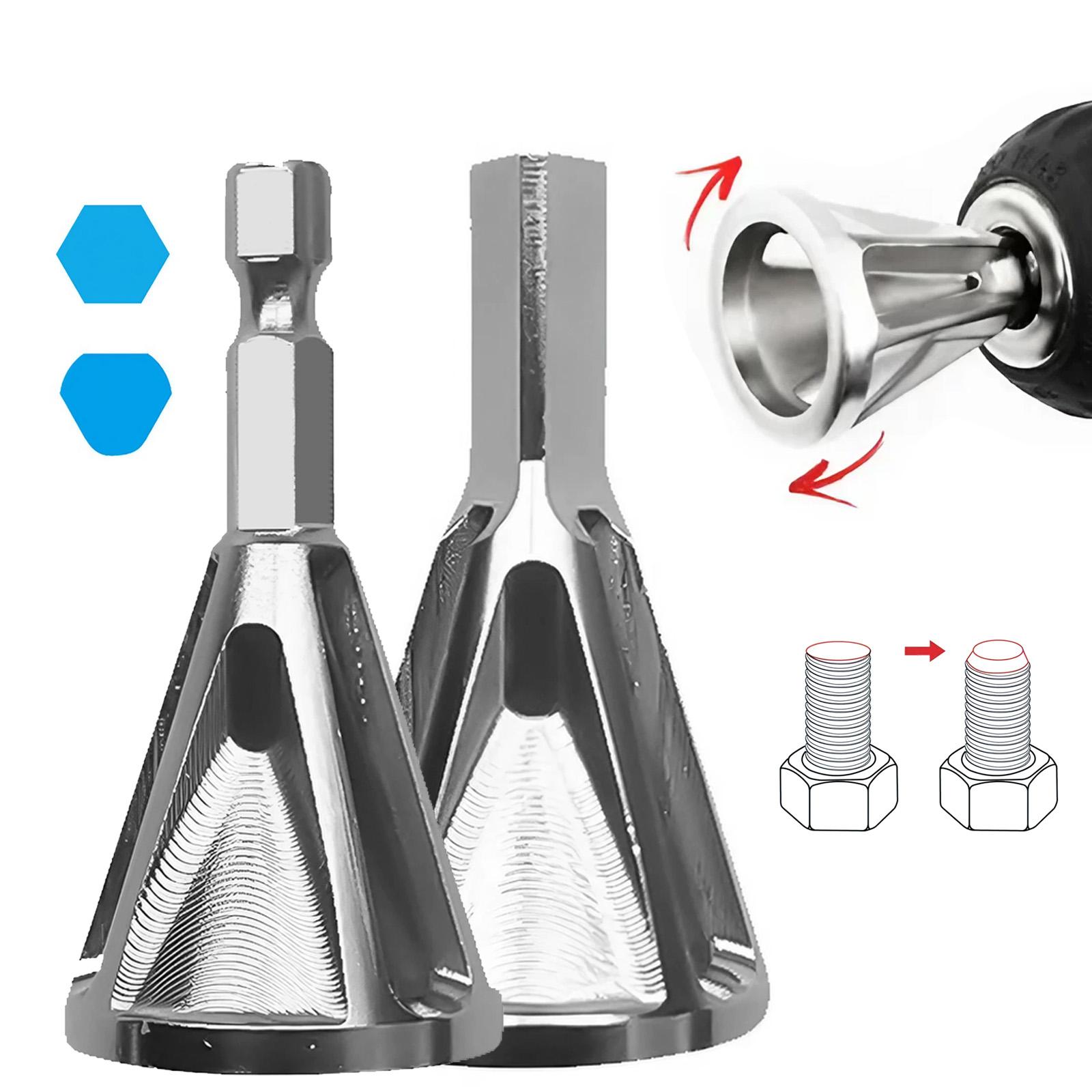 Metal deburring tools, high-efficiency multi-blade chamfering and trimming tools, anti-slip and anti-jamming drill bit repair equipment, precision HSS material external chamfering processing equipment