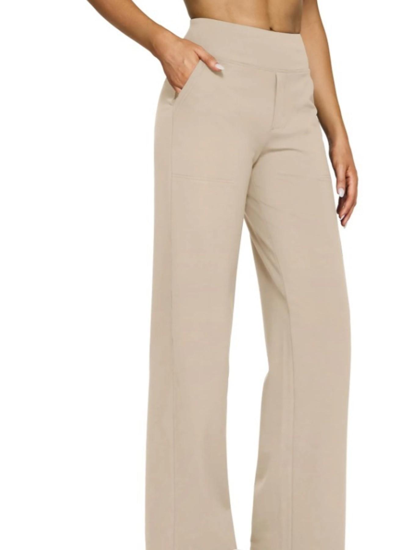 2026 Loose High-Waist Wide Leg Yoga Pants for Women, Knitted Athletic Sweatpants with Pockets, Comfortable Casual Sports Pants