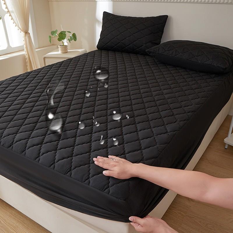 2/3pcs Waterproof Mattress Protector, Deep Pocket for 30cm Depth, Soft and Breathable, Washable, Suitable for Bedroom, Guest Room, Apartment, Dormitory