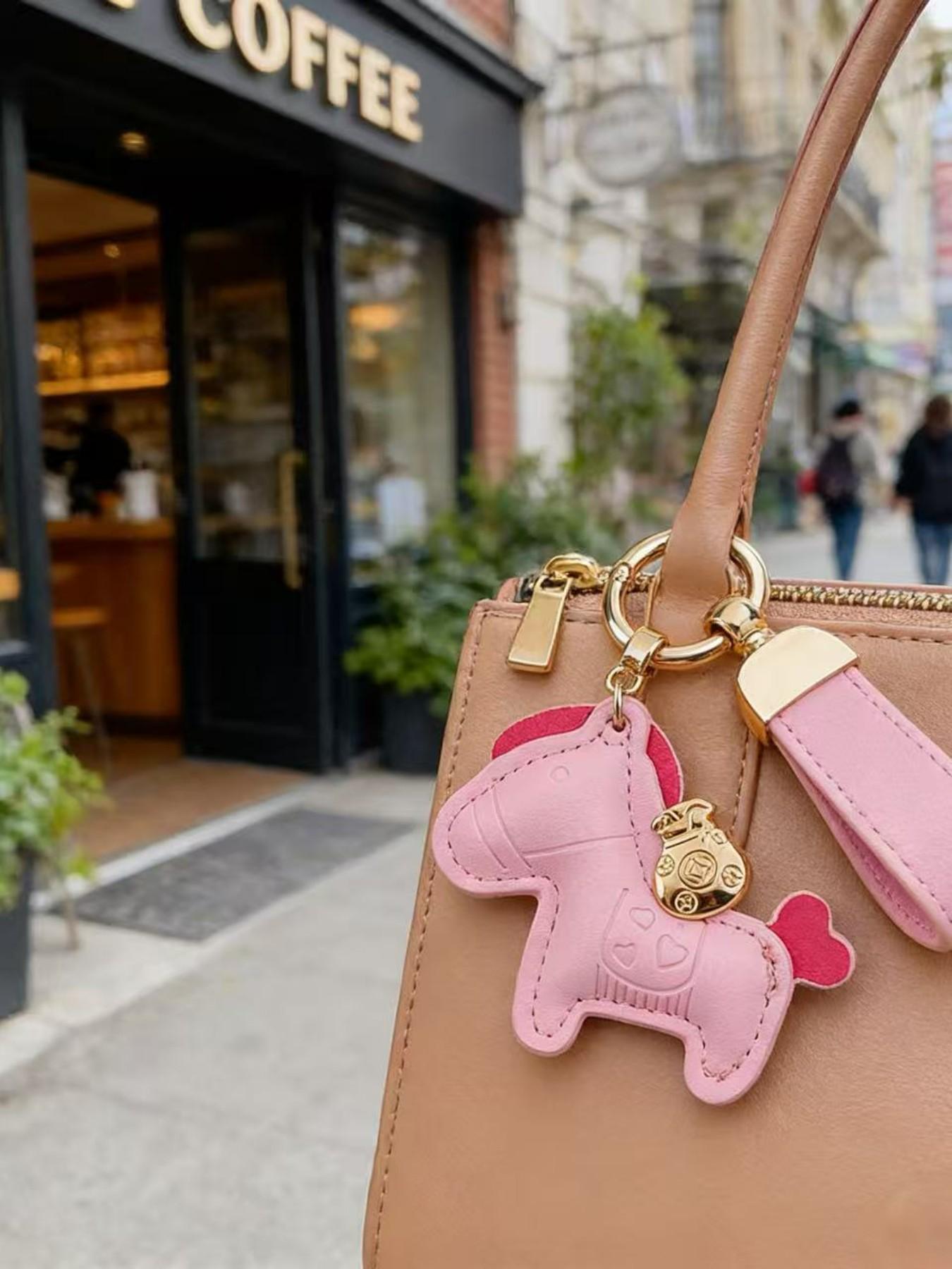 Lucky Horse Keychain "Get Rich Immediately" Cute Bag Charm for Women