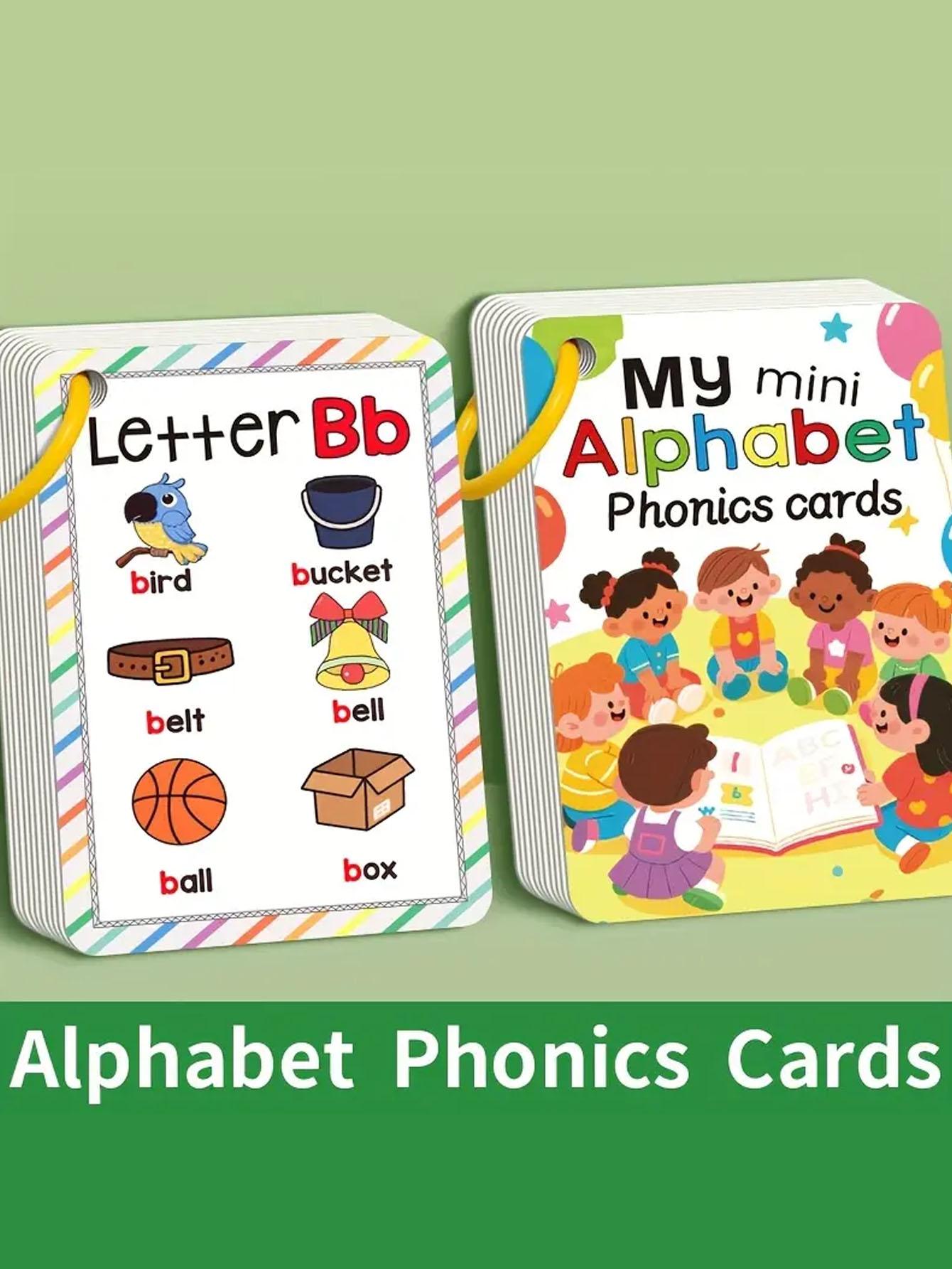 Cross-border 27 English alphabet pronunciation learning and memory English word flash card fruit learning card, practical tool for preschool concentration and basic cognitive enlightenment, play and enhancement, Flashcards Learning Alphabet