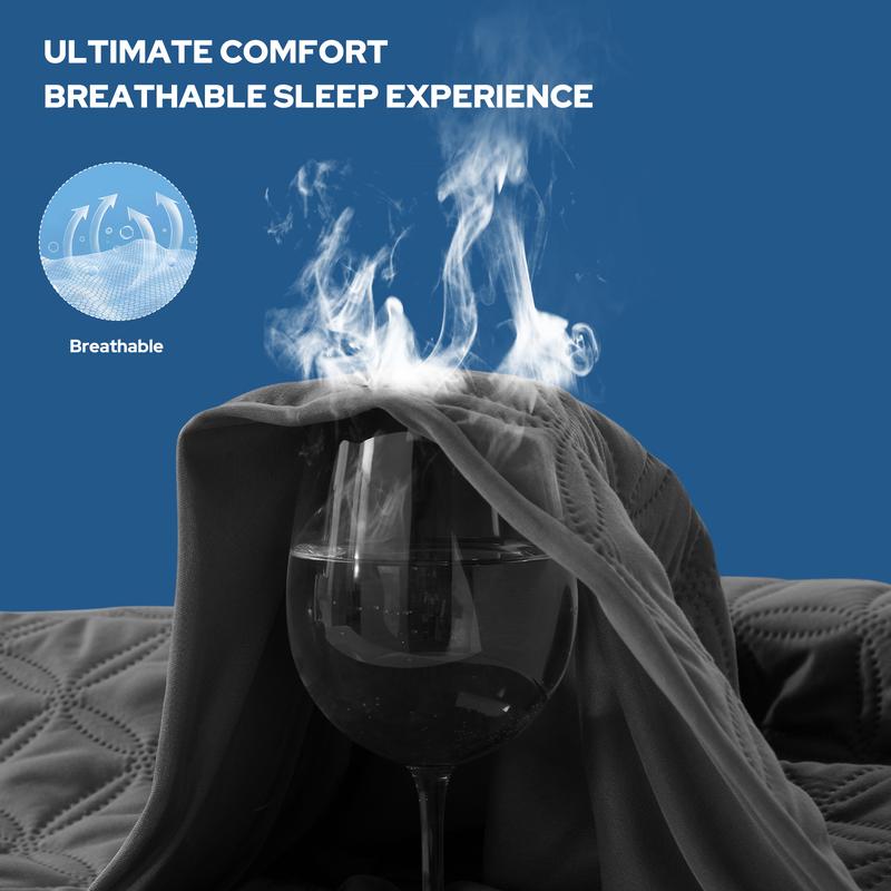 【BEDLORE】Waterproof Mattress Protector with Fitted Sheet, TPU Waterproof Layer, Soft & Breathable Bed Cover for Everyday Mattress Protection, Ideal for Bedroom & Home Use