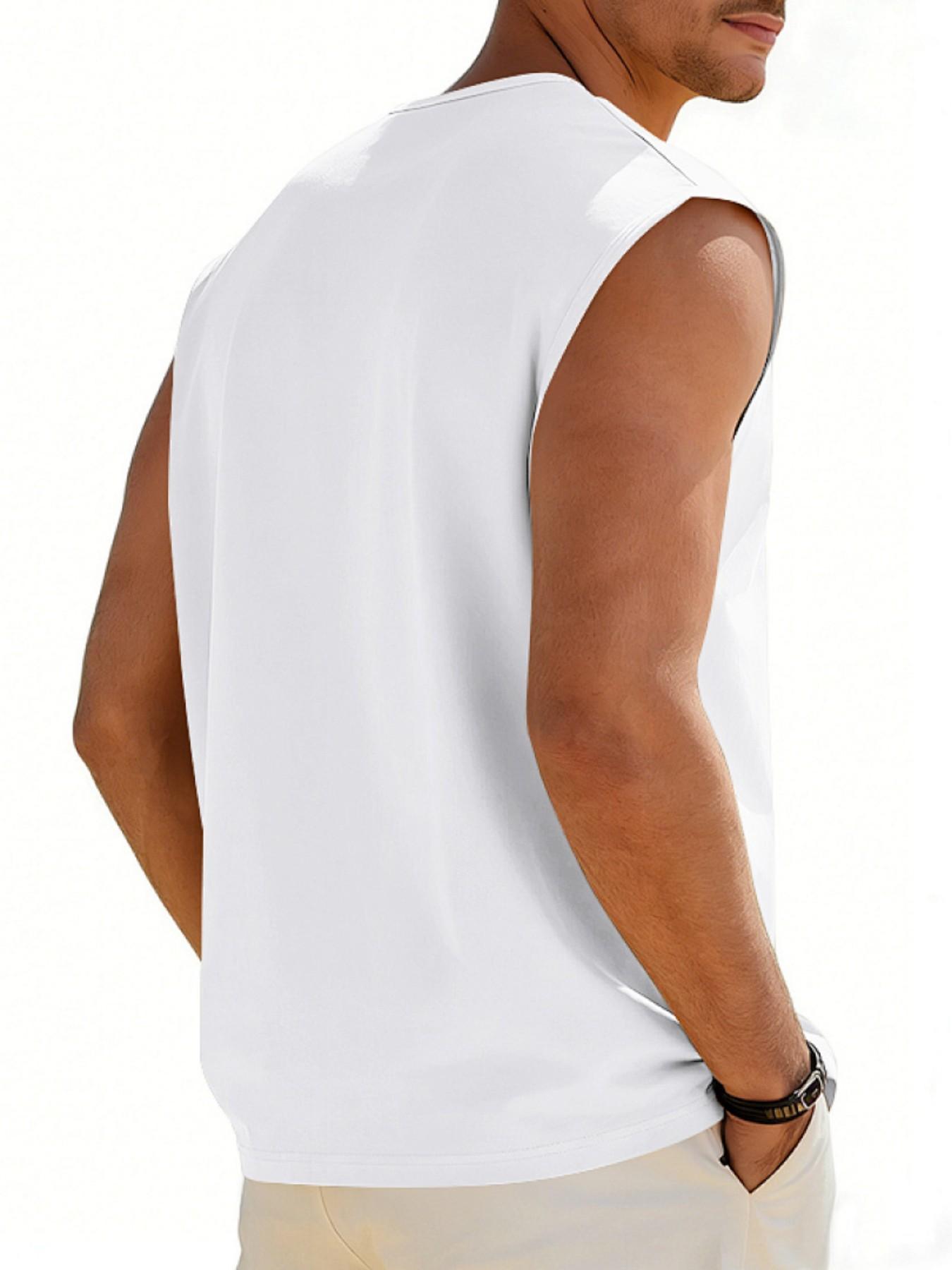 Cross-Border Summer Loose Fit Quick-Dry Breathable Sports Trendy Gym Sleeveless Tank Top for Men, Comfortable and Stylish Workout Wear