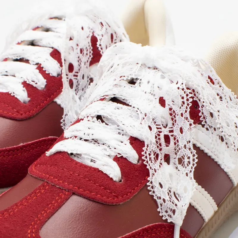 Lace Trim Shoelaces, Fashionable Shoes Laces for Women's Sneakers, Casual Shoes Accessories for Daily Wear