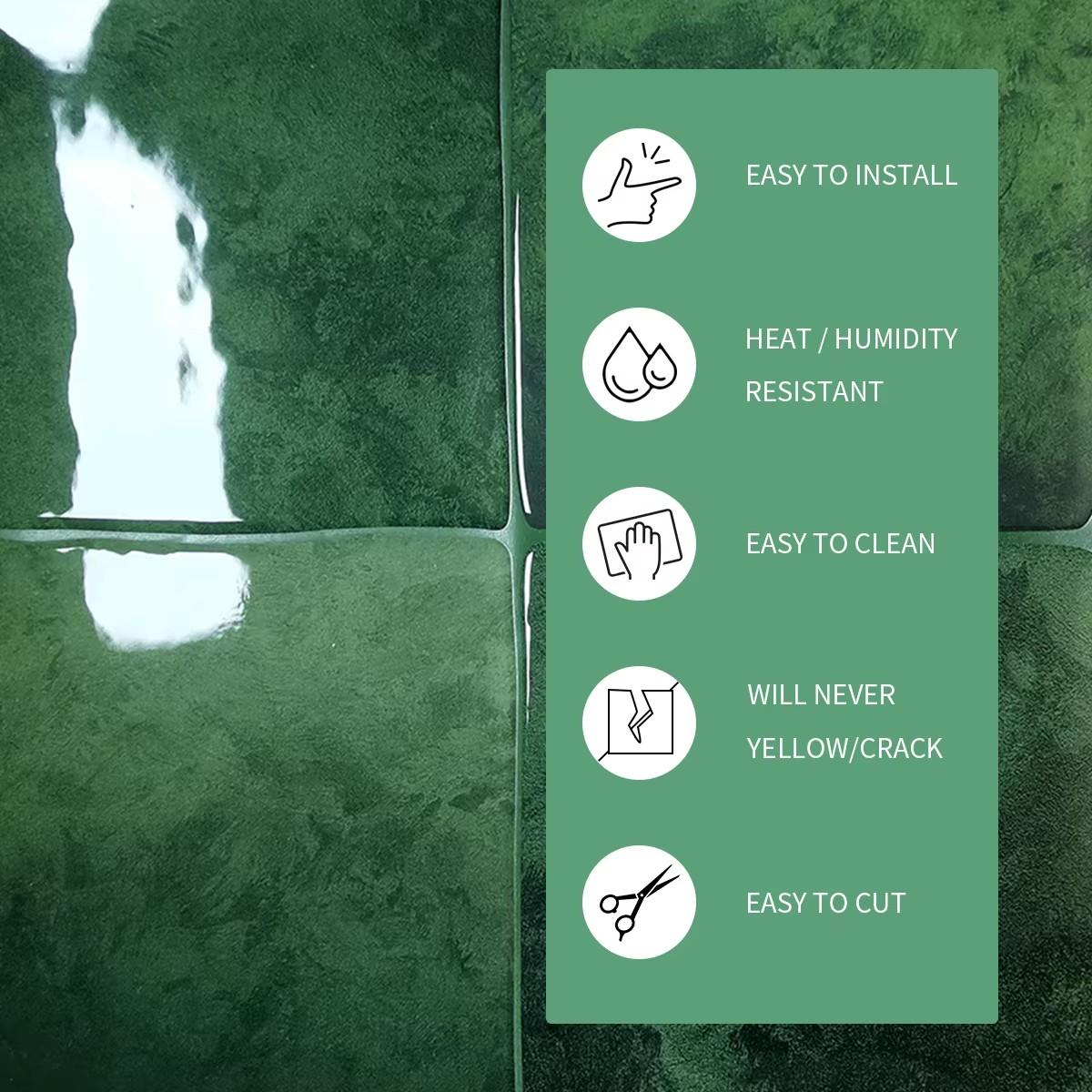 10-Sheets/20-Sheets Peel and Stick Backsplash Tiles, Kitchen Bathroom Square Self Adhesive Wall Tile, Checkerboard Mosaic Stickers