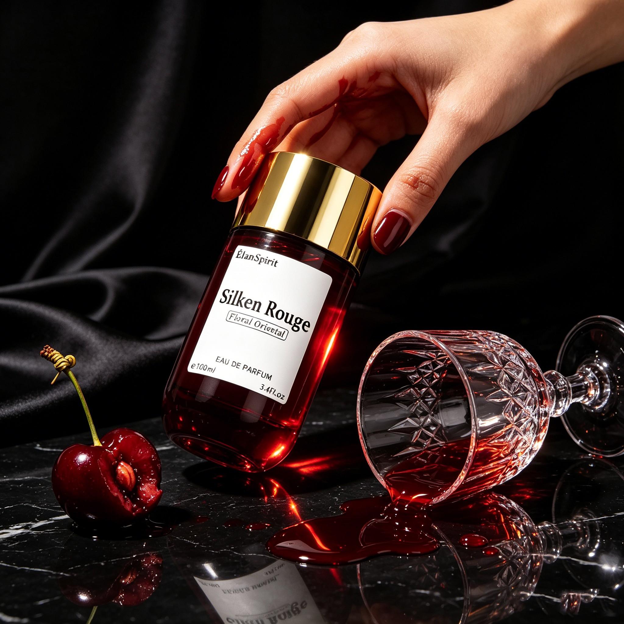 Seductive Women‘s Eau de Parfum 100ml – Silken Rouge, A Long-Lasting Gourmand Oriental Fragrance, Sweet Cherry Almond Scent