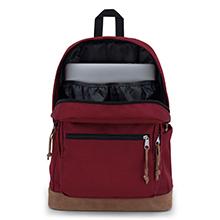 JanSport Right Pack Backpack - Durable Daypack with Padded 15" Laptop Sleeve, Spacious Main Compartment & Integrated Water Bottle Pocket - Russet Red