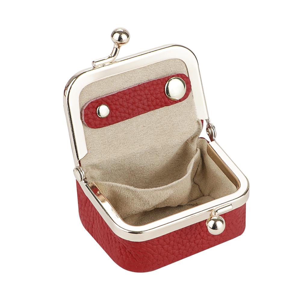 Royal Bagger Genuine Leather Mini Coin Purse, Solid Color Kiss Lock Change Pouch, Casual Style Small Storage Bag for Women 1894 SpringStatements