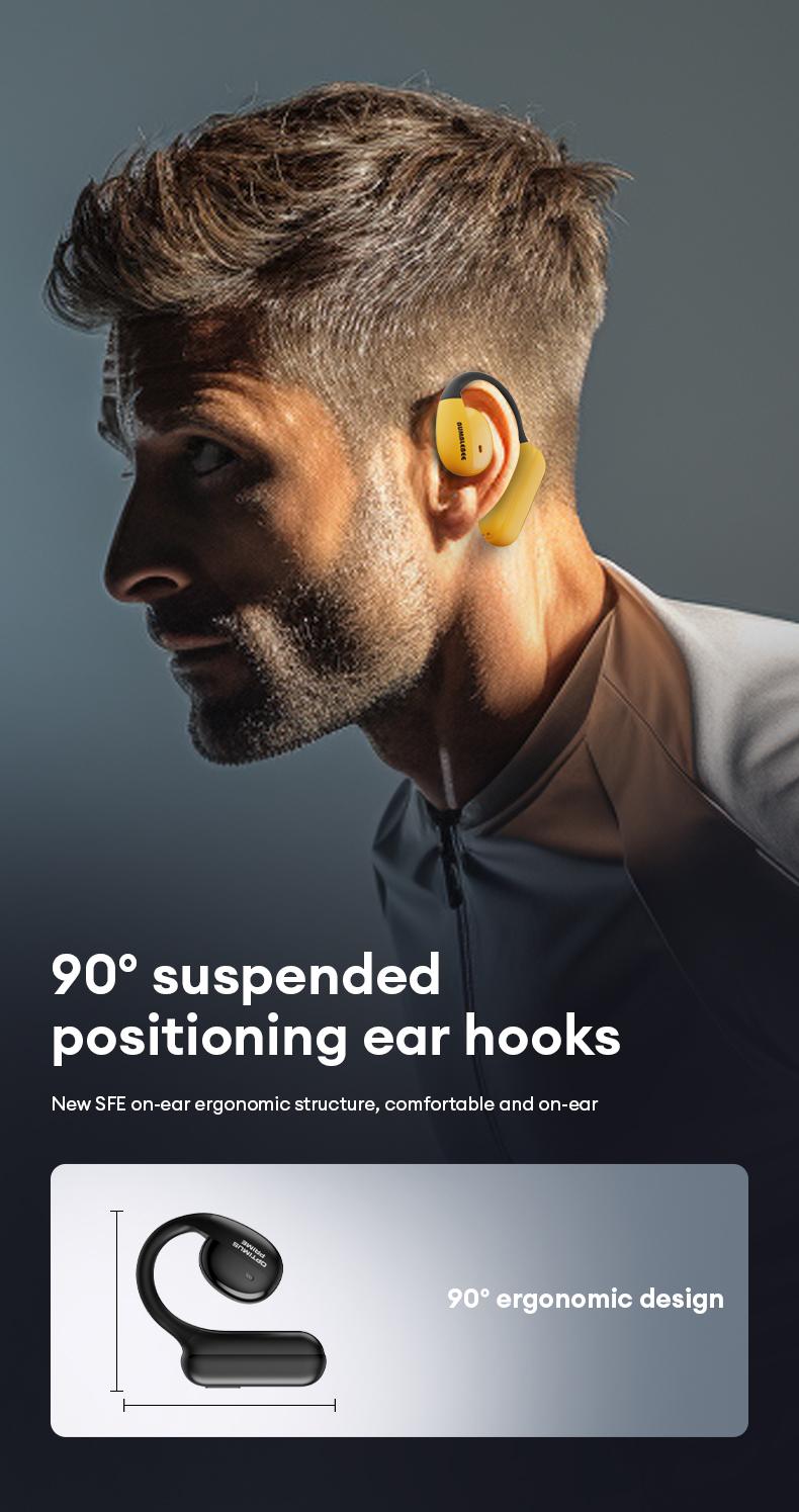 Transformers T21 Ear-Mounted Bluetooth Headset Bluetooth 5.4 360°Stereo Sounds Effects Large Capacity Battery