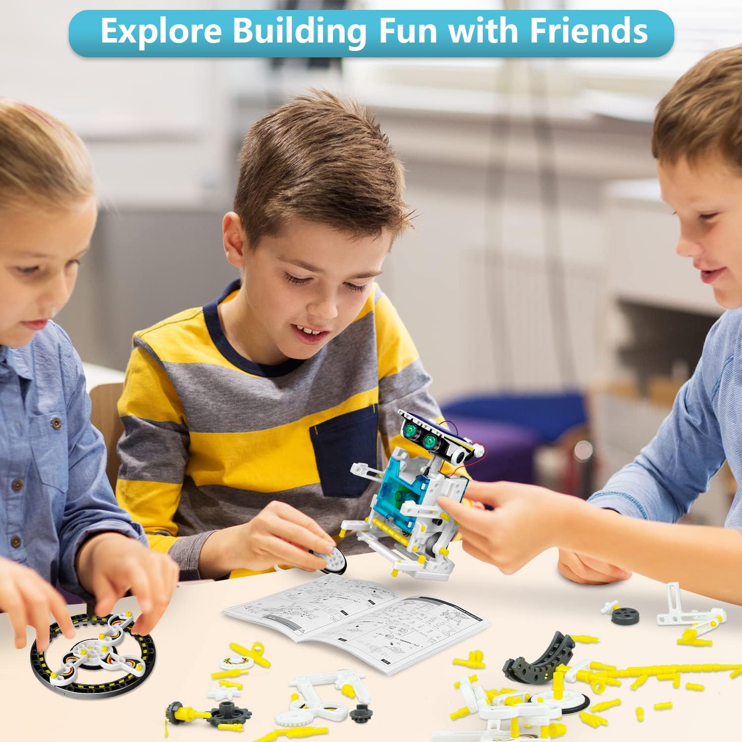 13-in-1 Solar Robot Toys for Boys Girls, STEM Science Kits for Kids Age 8-12, Building Experiments Robotics Kit STEM Projects for Kid Christmas Birthday Gifts