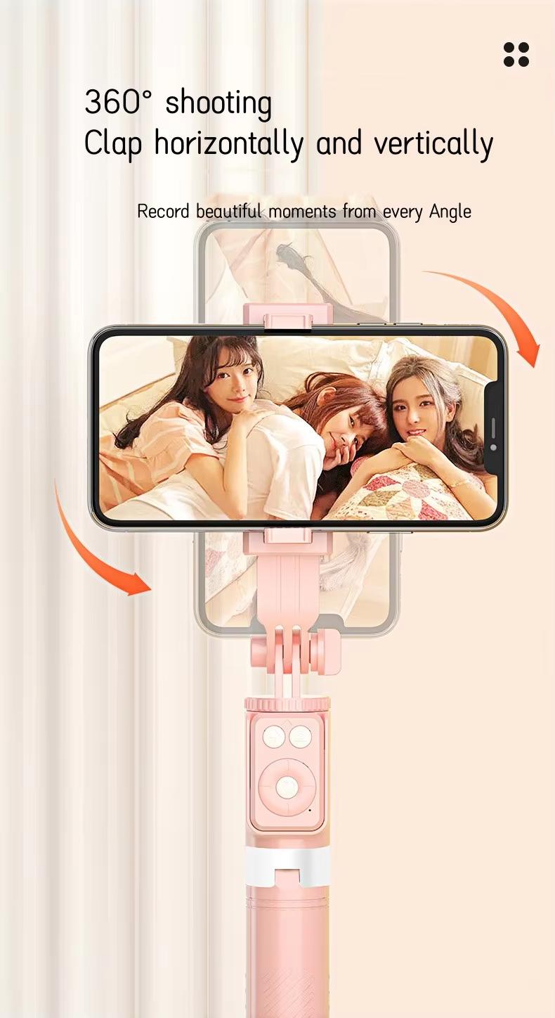 67 Multifunction Selfie Stick Tripod with Dual Fill Ring Light, 360° Rotation, New 6 in 1 Bluetooth Remote Compatible with iPhone/Android/iPad/iOS  for Photo/Video/Live/Music/Vlog Stand Content Gifts