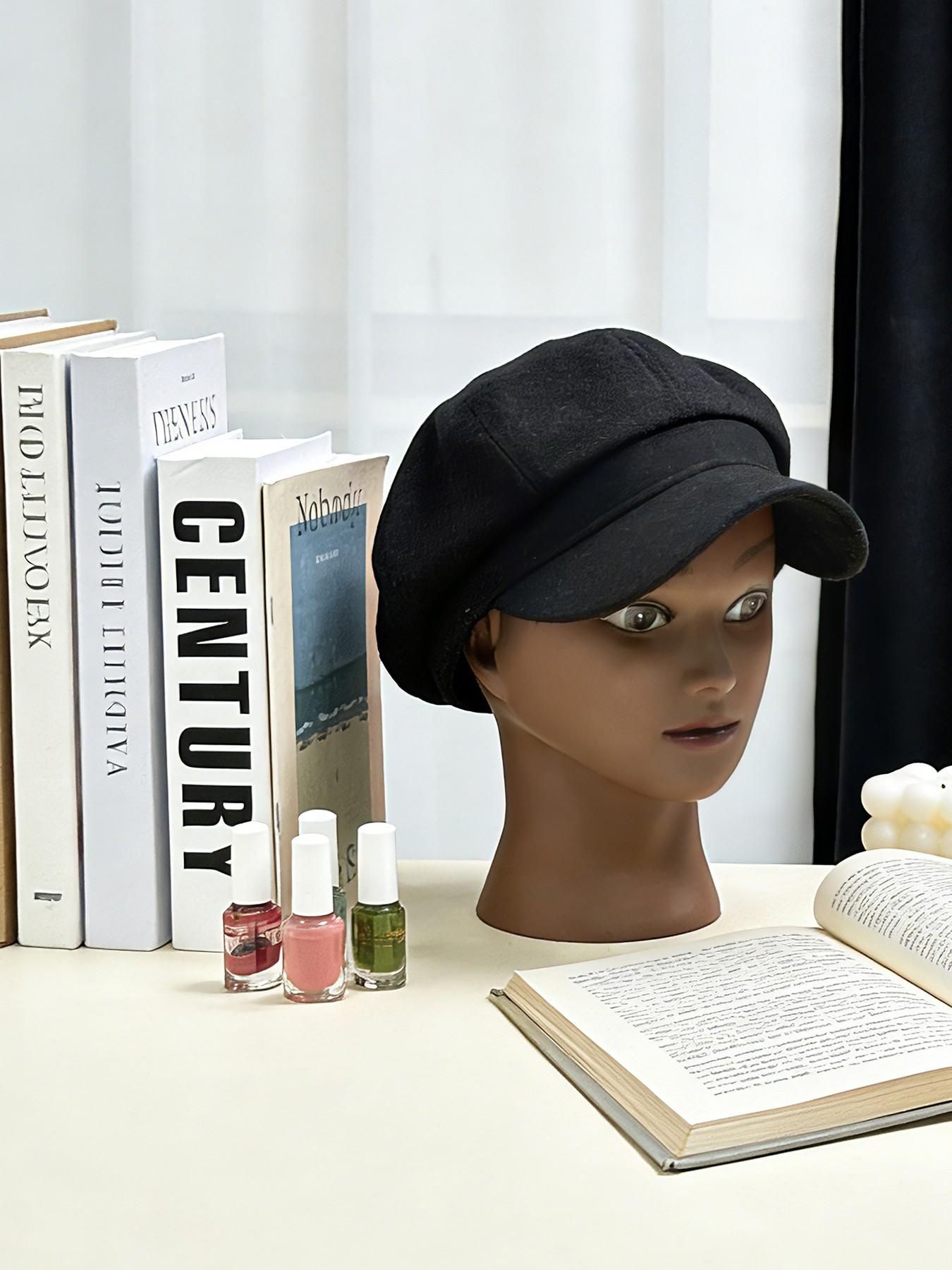 Professional Bald Mannequin Head for Makeup Practice, Wig Display, Hat Helmet Glasses Holder, Includes Free Clip Stand