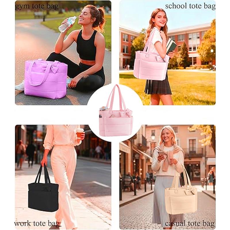 【Valentine's Day】Women's Tote Bag with Zipper, Lightweight Tote Bag, Fitness Tote with Multiple Compartments, Work Tote, Nurse Dance Yoga Travel Bag, Durable Fashionable Design Women's Bubble Tote Bag 【Valentine's Day】Women's Tote Bag with Zipper, Lightweight Tote Bag, Fitness Tote with Multiple Compartments, Work Tote, Nurse Dance Yoga Travel Bag, Durable Fashionable Design Women's Bubble Tote Bag