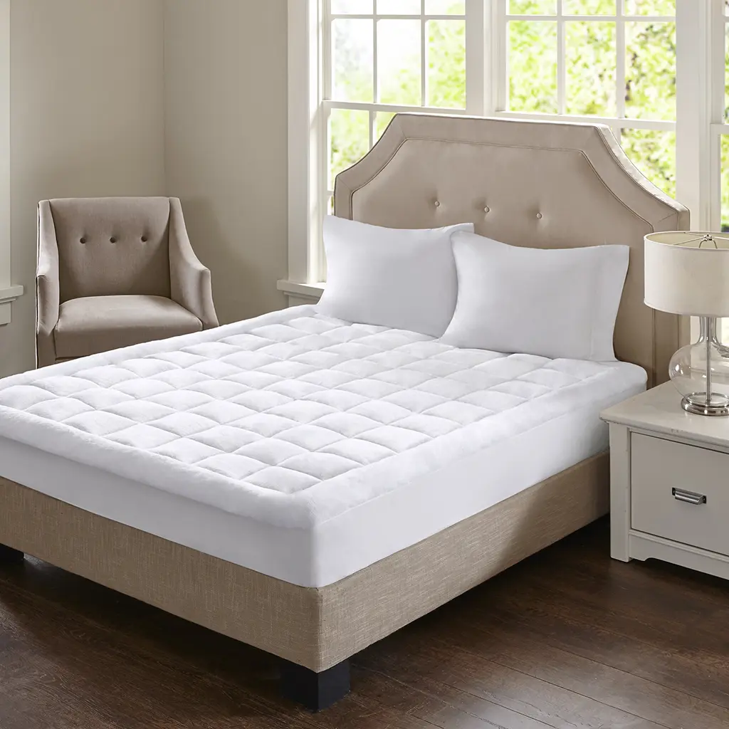 Nokaa Overfilled Plush Hypoallergenic Down Alternative Waterproof Mattress Pad, Quilted Mattress Topper Protector, Breathable Bed Cover for All Seasons, Fits Standard Full Queen King Size, Soft Comfort Sleep Solution, Home Furniture and Household