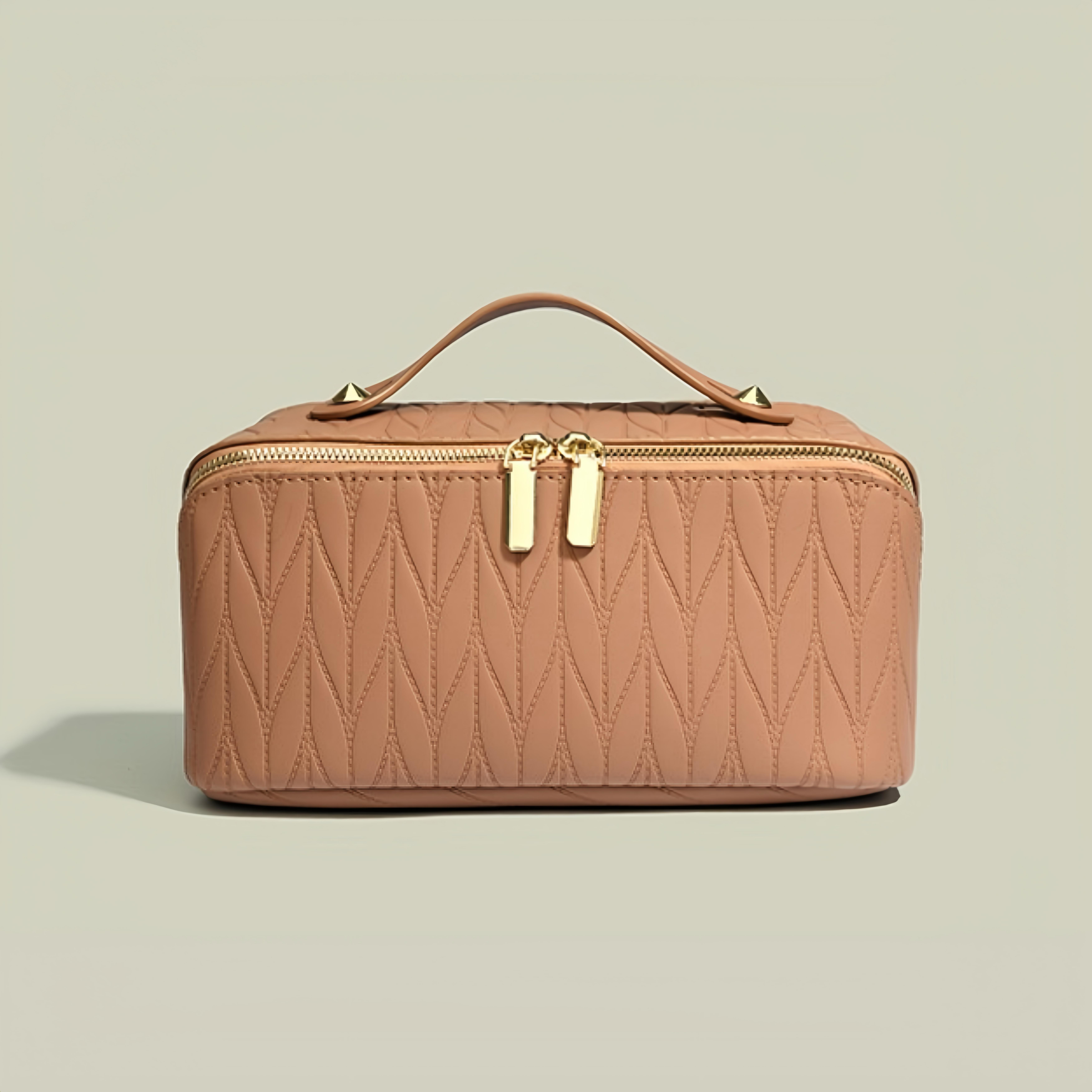 Large Capacity PU Cosmetic Salon-Grade Organizer Bag for Travel Waterproof Valentine's Day Gift Vegan Leather Makeup Pouch Portable Toiletry Bag for Women Makeup Case Jewelry Organizer Box Handheld Cosmetic Pouch Girlfriend Present Minimalist Large Capacity PU Cosmetic Salon-Grade Organizer Bag for Travel Waterproof Valentine's Day Gift Vegan Leather Makeup Pouch Portable Toiletry Bag for Women Makeup Case Jewelry Organizer Box Handheld Cosmetic Pouch Girlfriend Present Minimalist