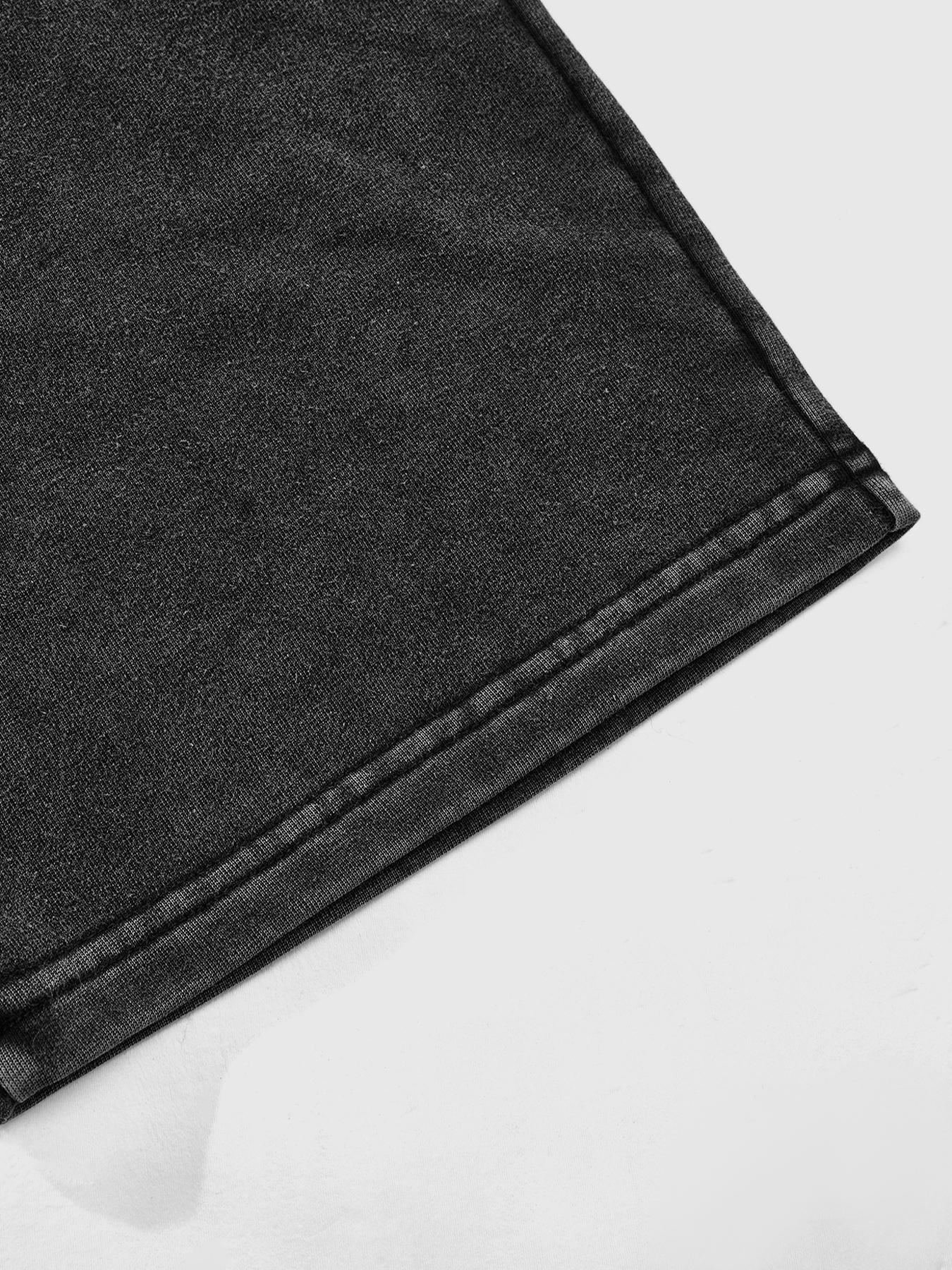 Vintage Acid Wash Stained Glass Graphic Print Hoodie and Oversized Sweatpants 2-Piece Set | Y2K Grunge Streetwear Co-ord for Men & Women | High-Quality Heavyweight Religious Art Tracksuit for Daily Street Style