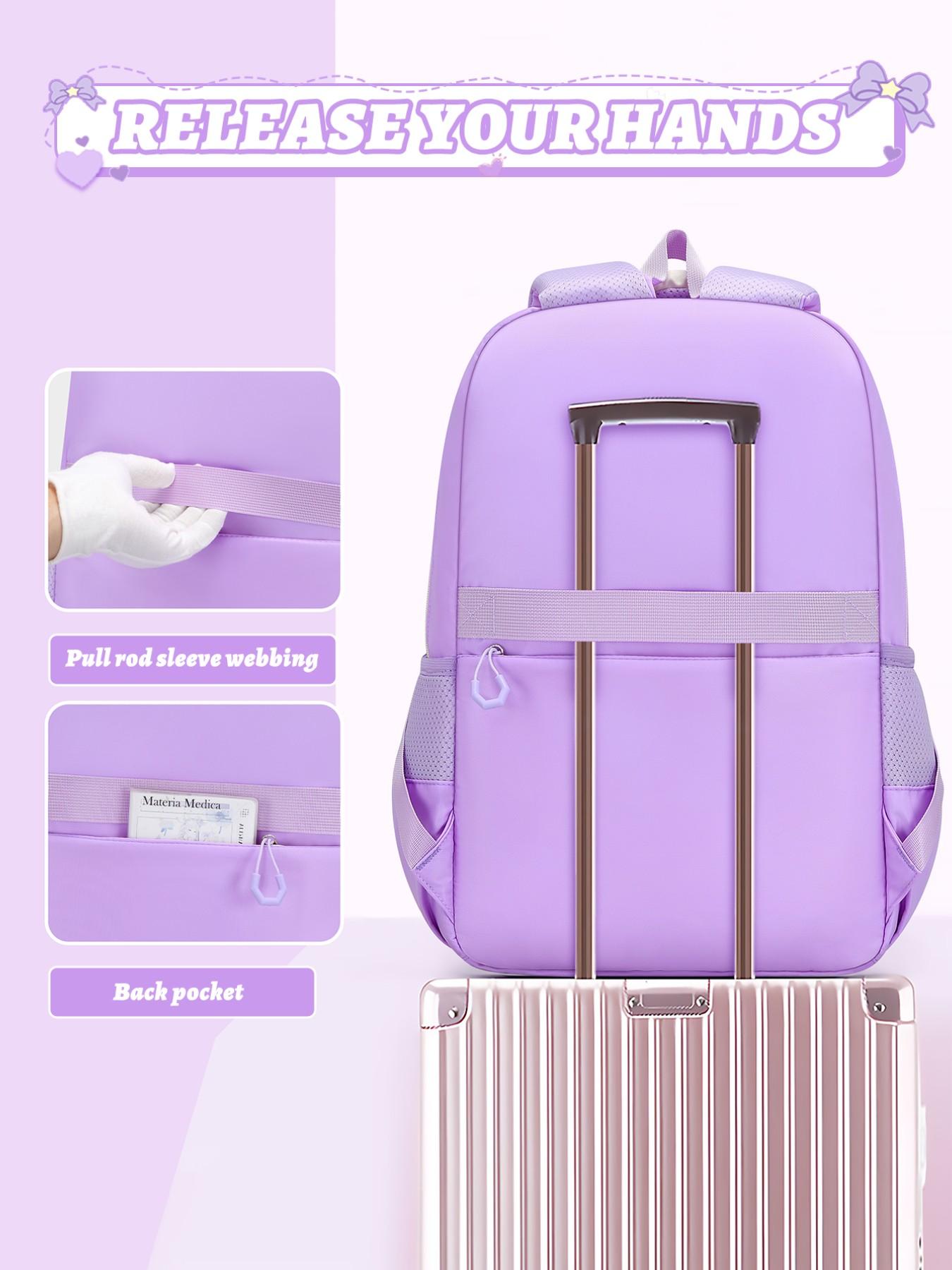 Butterfly Knot Women's Casual Backpack, Lightweight Large Capacity School Bag, Ideal for Back-To-School, Travel, and Daily Use