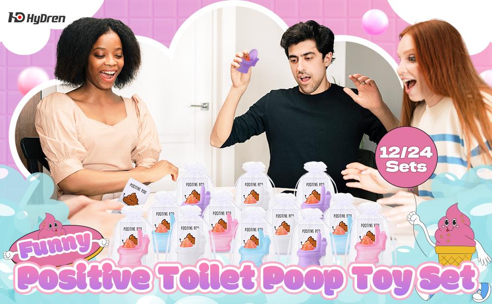 April Fools Mini Positive Poop Funny Employee Appreciation Gifts Resin Stress Relief  Supplies with Inspirational Card  Office Pranks Thank You Gift for Coworkers Teacher Easter Basket Stuffers Spring Party Favors