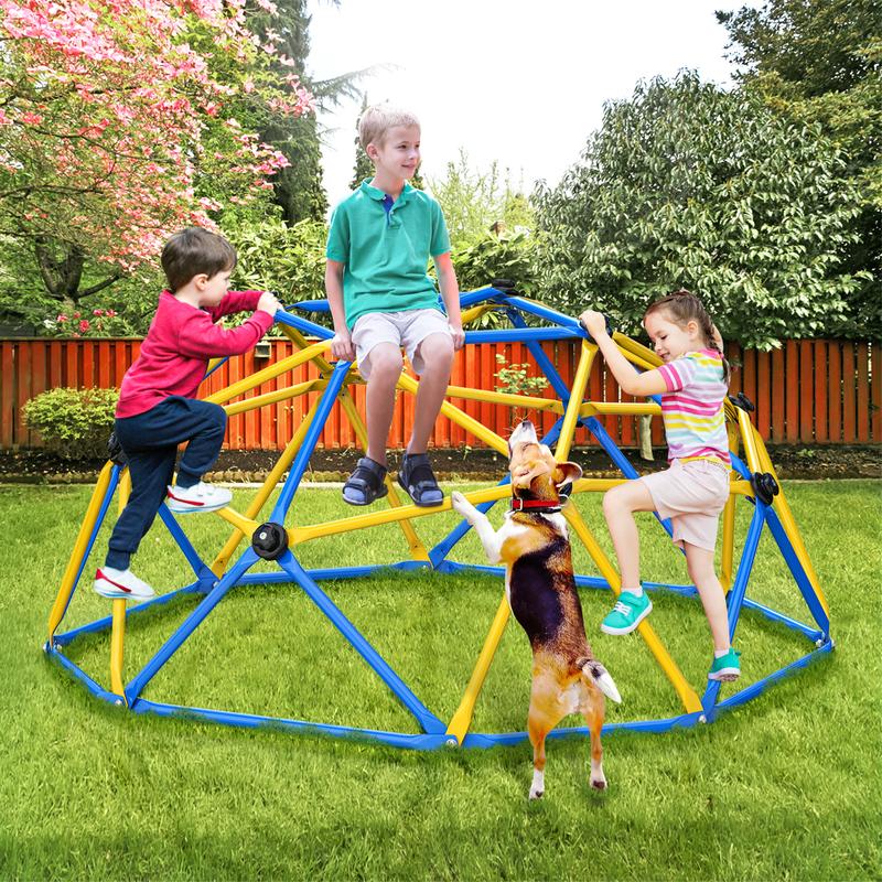 Aowos Climbing Dome, Climb Set for Kids, Jungle Gym for Kids 3-10 Year Outdoor Play Center, 6/10FT Geometric Dome Climber S 600/880/1000lbs, Rugged and Interesting Climbing Dome Aowos Climbing Dome, Climb Set for Kids, Jungle Gym for Kids 3-10 Year Outdoor Play Center, 6/10FT Geometric Dome Climber S 600/880/1000lbs, Rugged and Interesting Climbing Dome