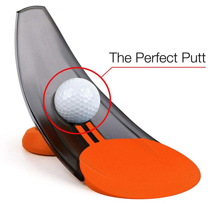 Golf Compact Foldable Putting Trainer - ABS+TPR Training Aid, Portable Size for Indoor & Outdoor Swing Practice, Training Aid Only