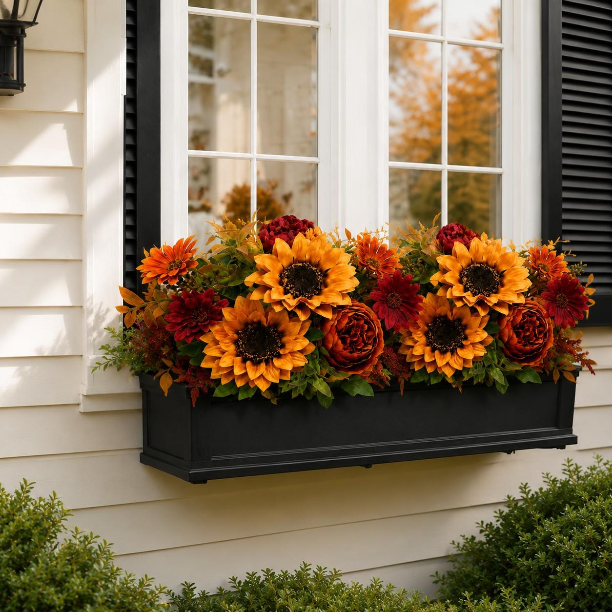 2/4 Bundle Artificial Fall Flowers, Sunflower Peony Bouquet, Faux Sunflower Flowers, Autumn Home Decor, Thanksgiving Centerpiece
